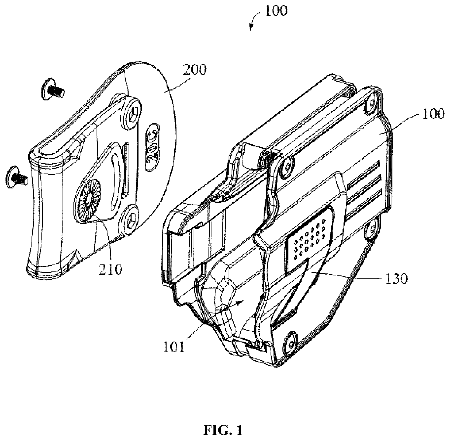 Patent US12618642 Figure 1 – Universal holster