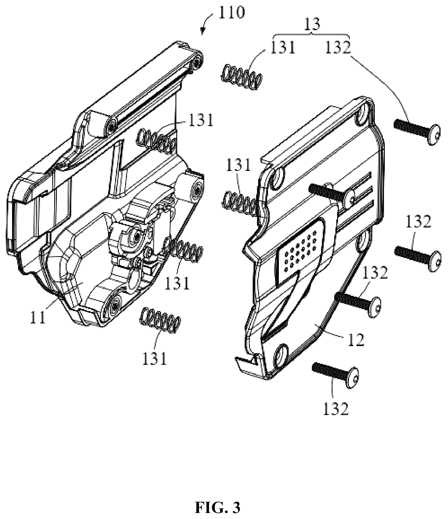 Patent US12618642 Figure 3 – Universal holster