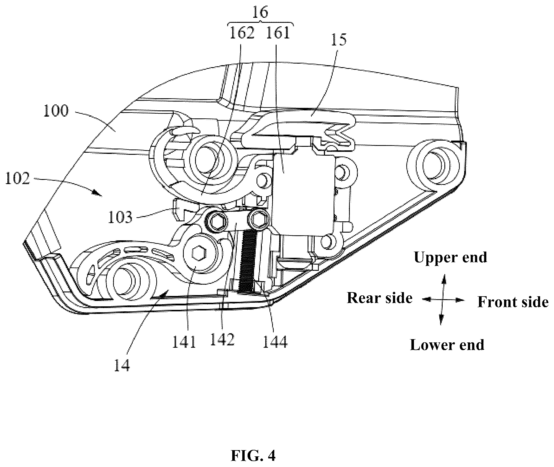 Patent US12618642 Figure 4 – Universal holster
