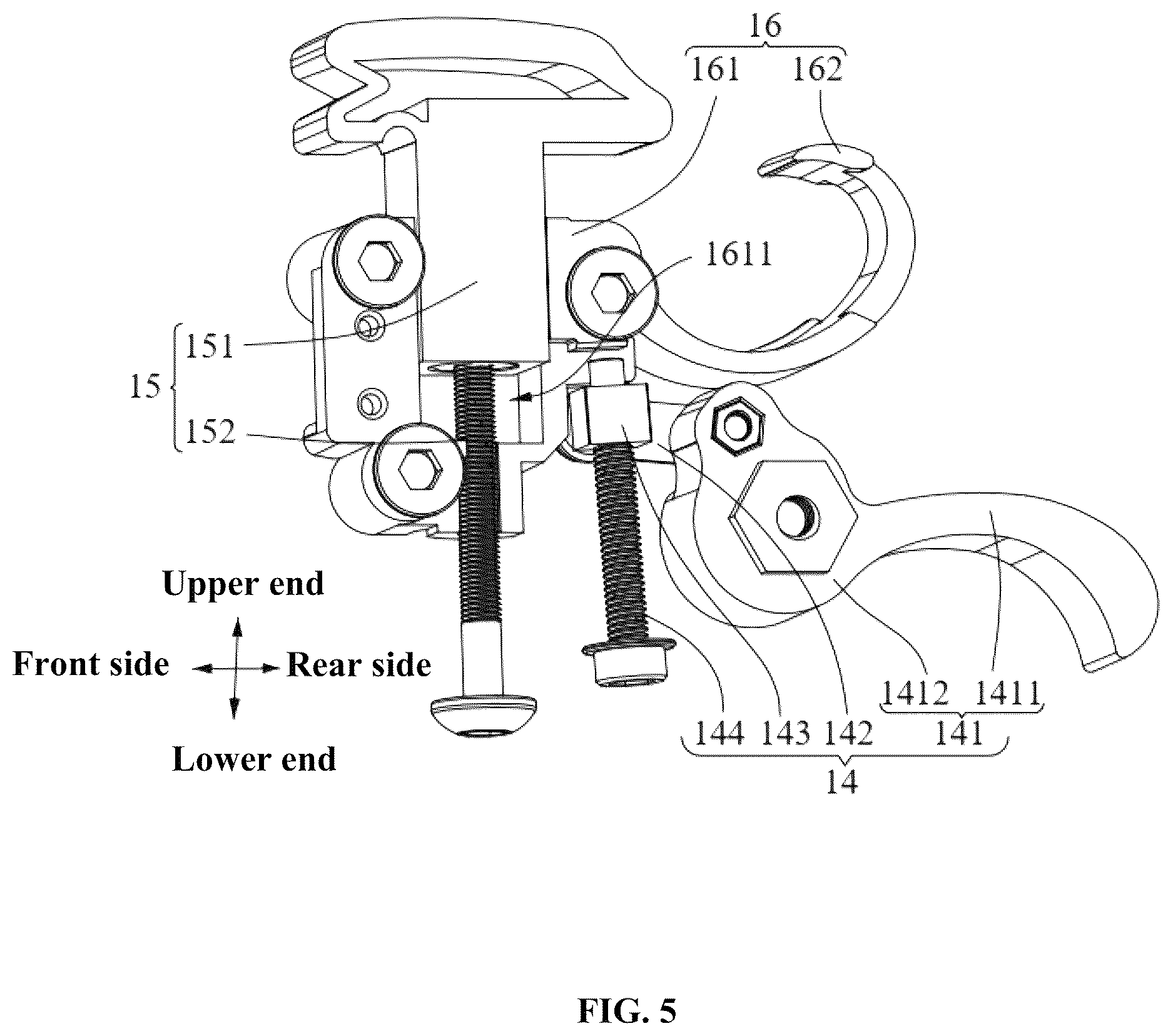 Patent US12618642 Figure 5 – Universal holster