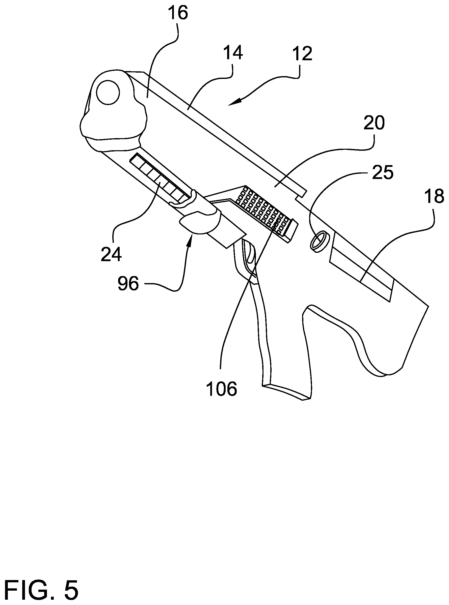 Patent US12618643 Figure 5 – Handless shoulder-fire firearm carry system