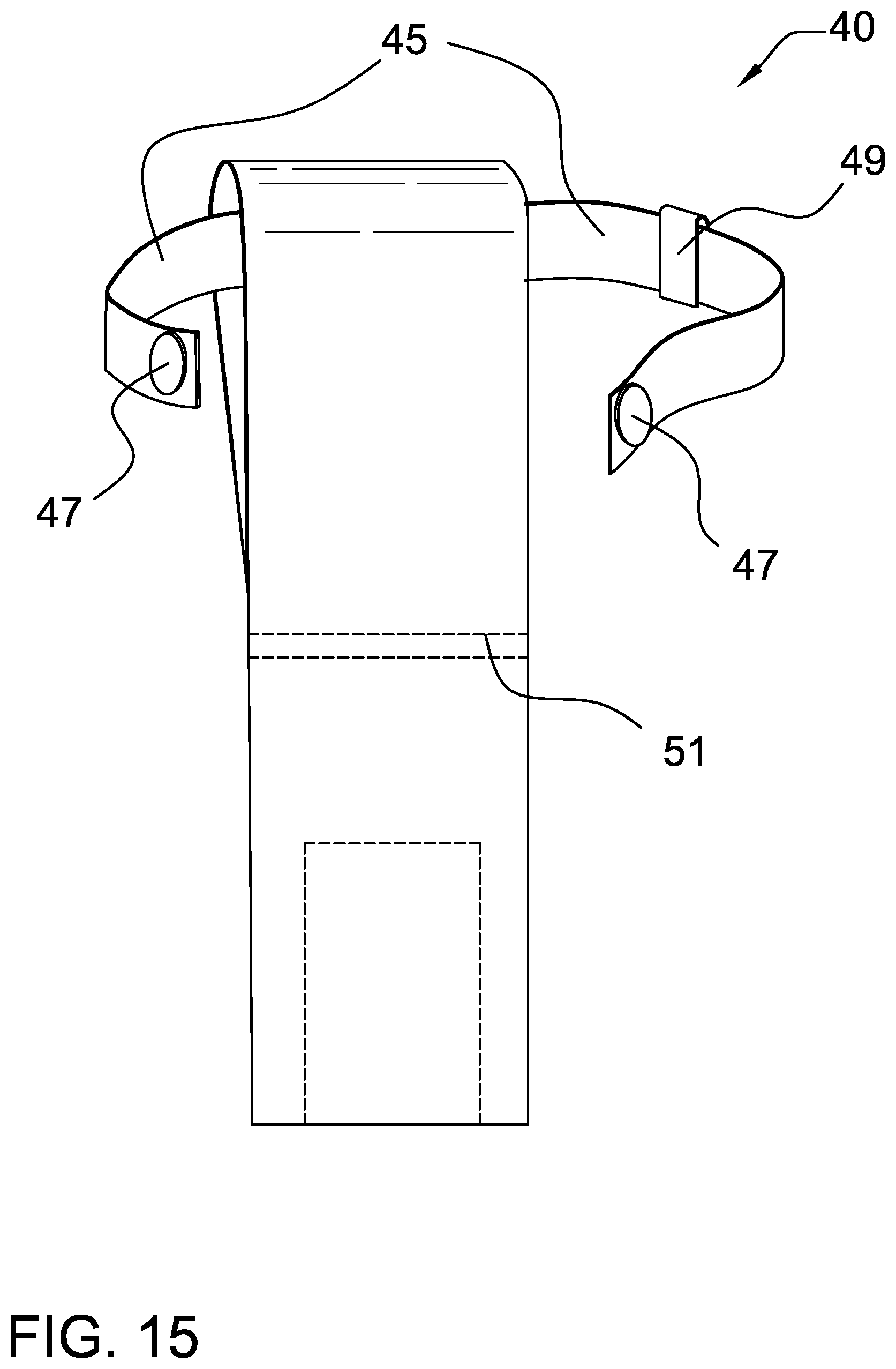 Patent US12618643 Figure 15 – Handless shoulder-fire firearm carry system