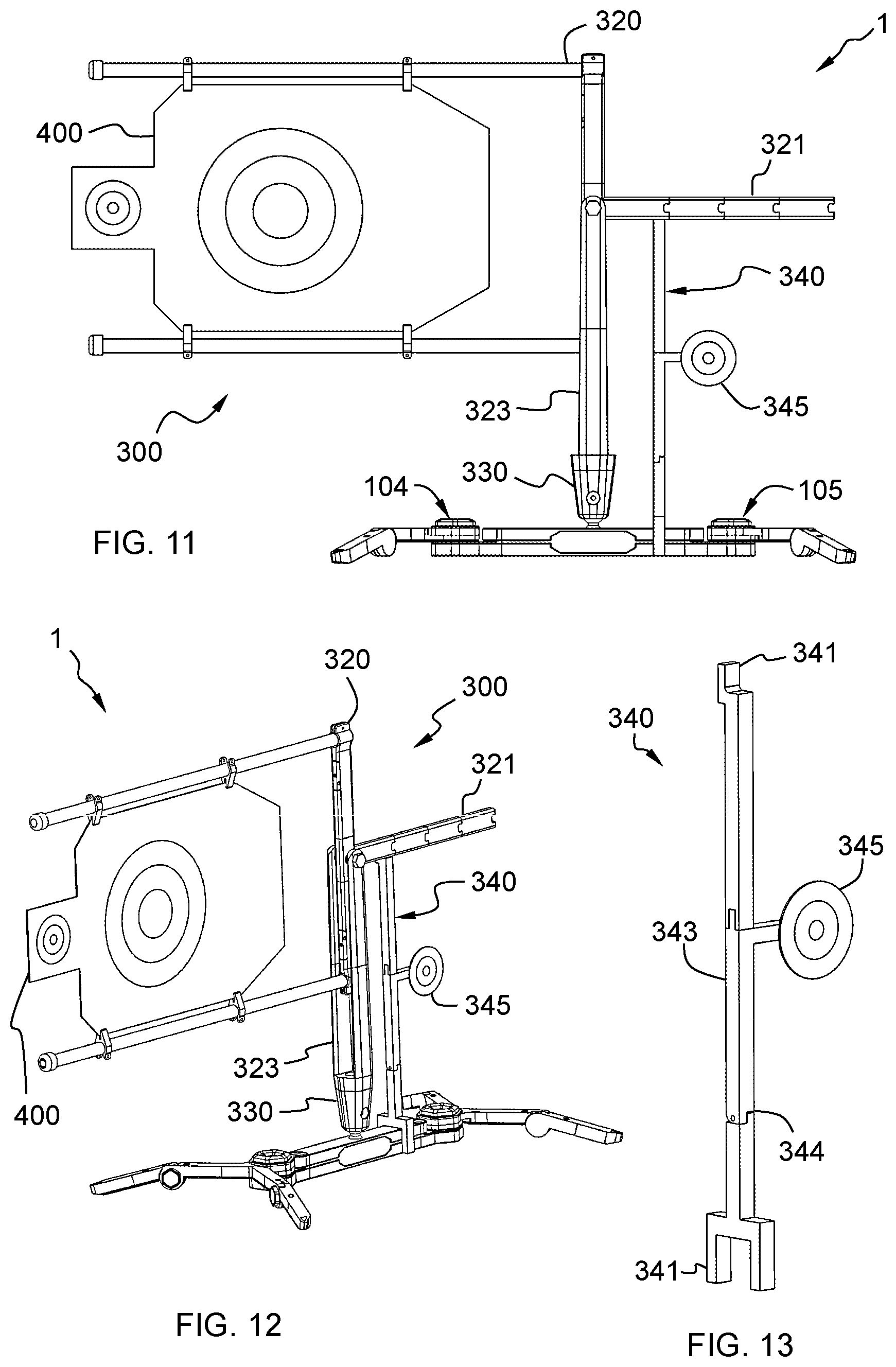 Patent US12618650 Figure 5 – Portable target stand