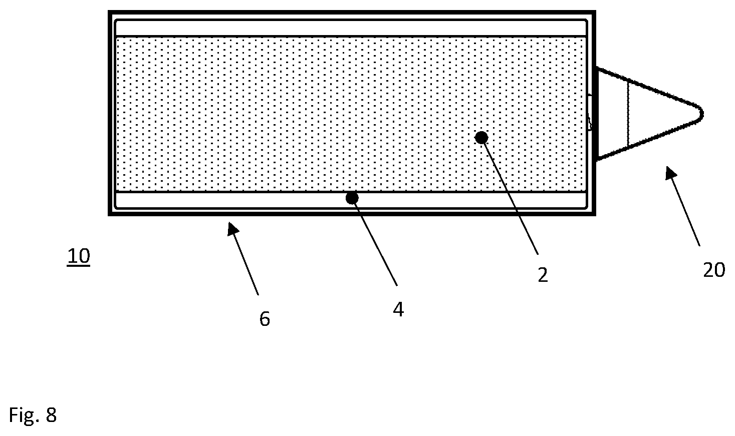 Patent US12618651 Figure 6 – Short-range projectile