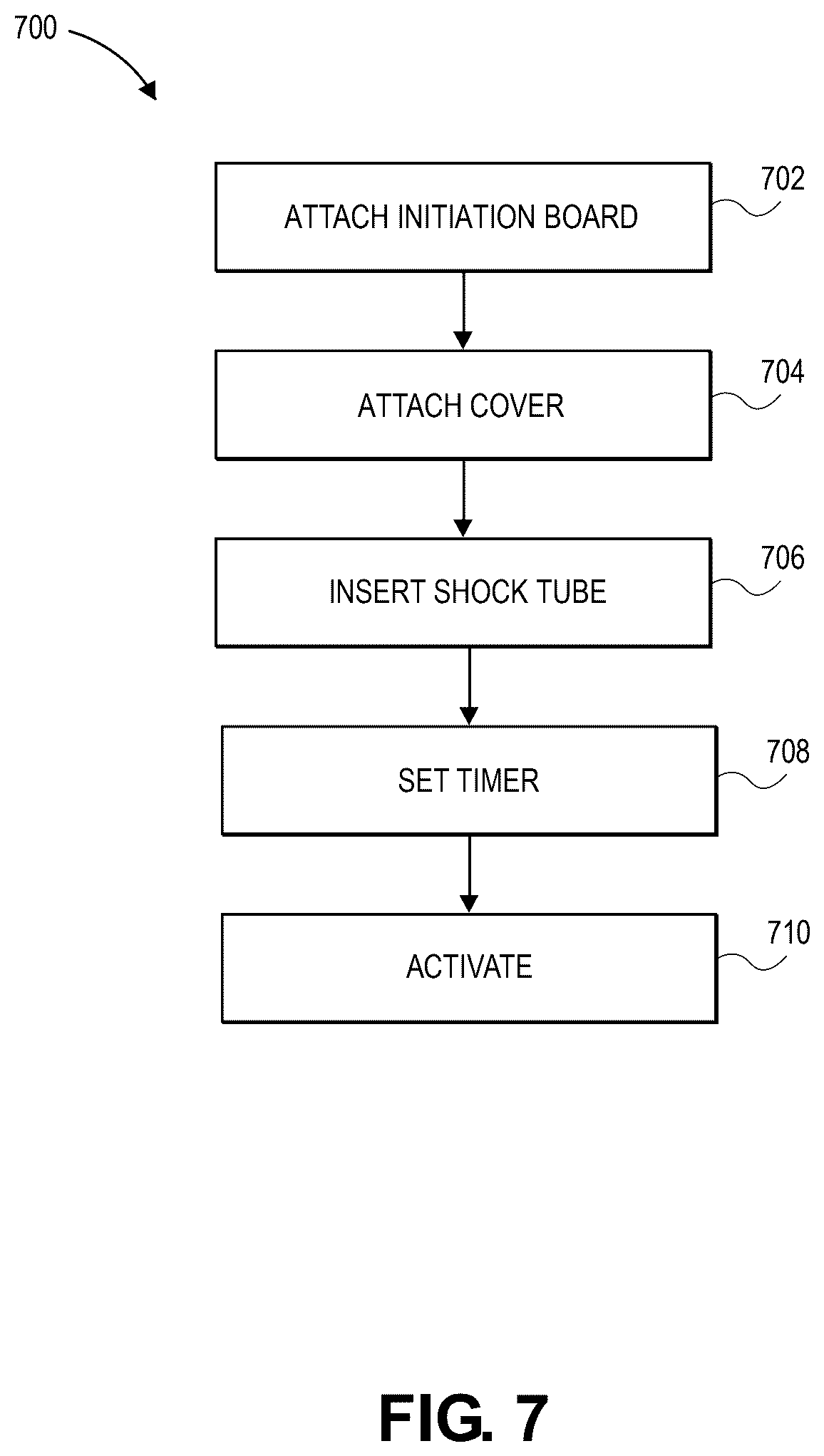 Patent US12618655 Figure 7 – Shock initiation of non-electric shock tube