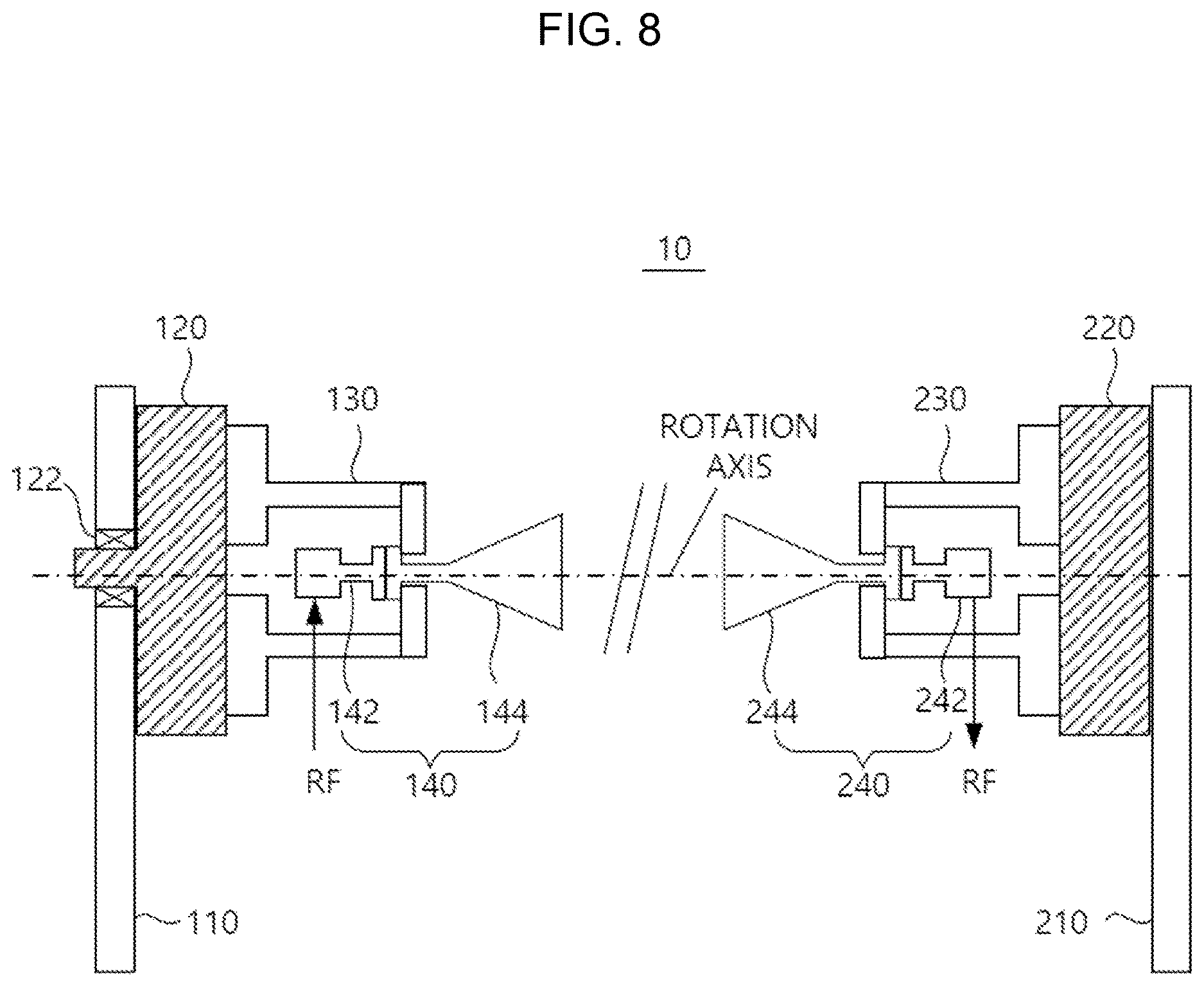 Patent US12618666 Figure 8 – Antenna alignment apparatus