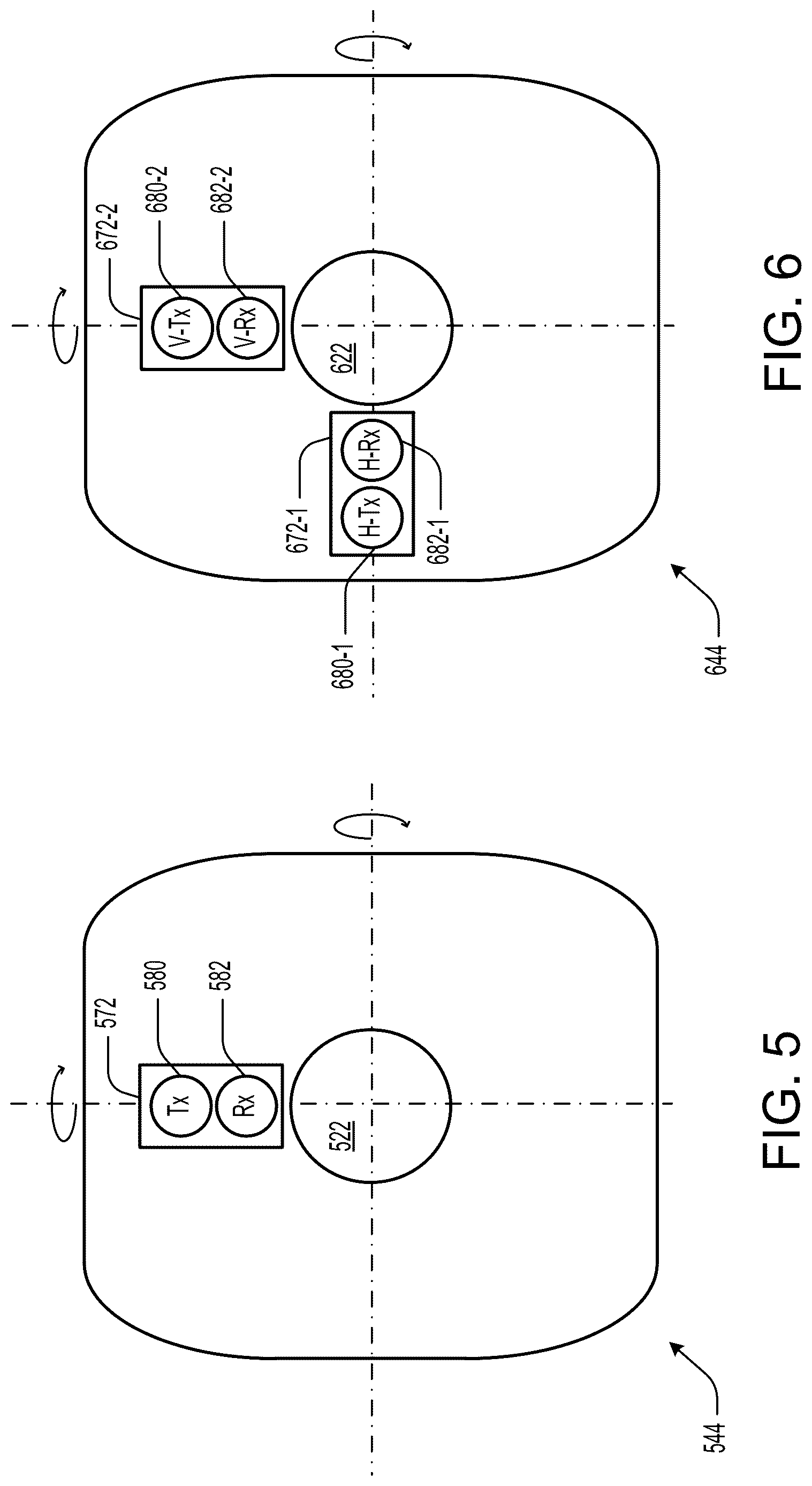 Patent US12618670 Figure 5 – Multiple single-axis trackers for survey equipment