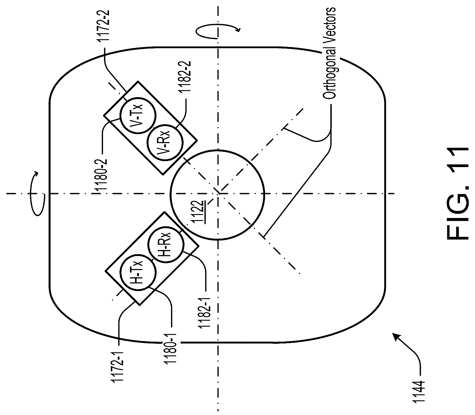 Patent US12618670 Figure 8 – Multiple single-axis trackers for survey equipment