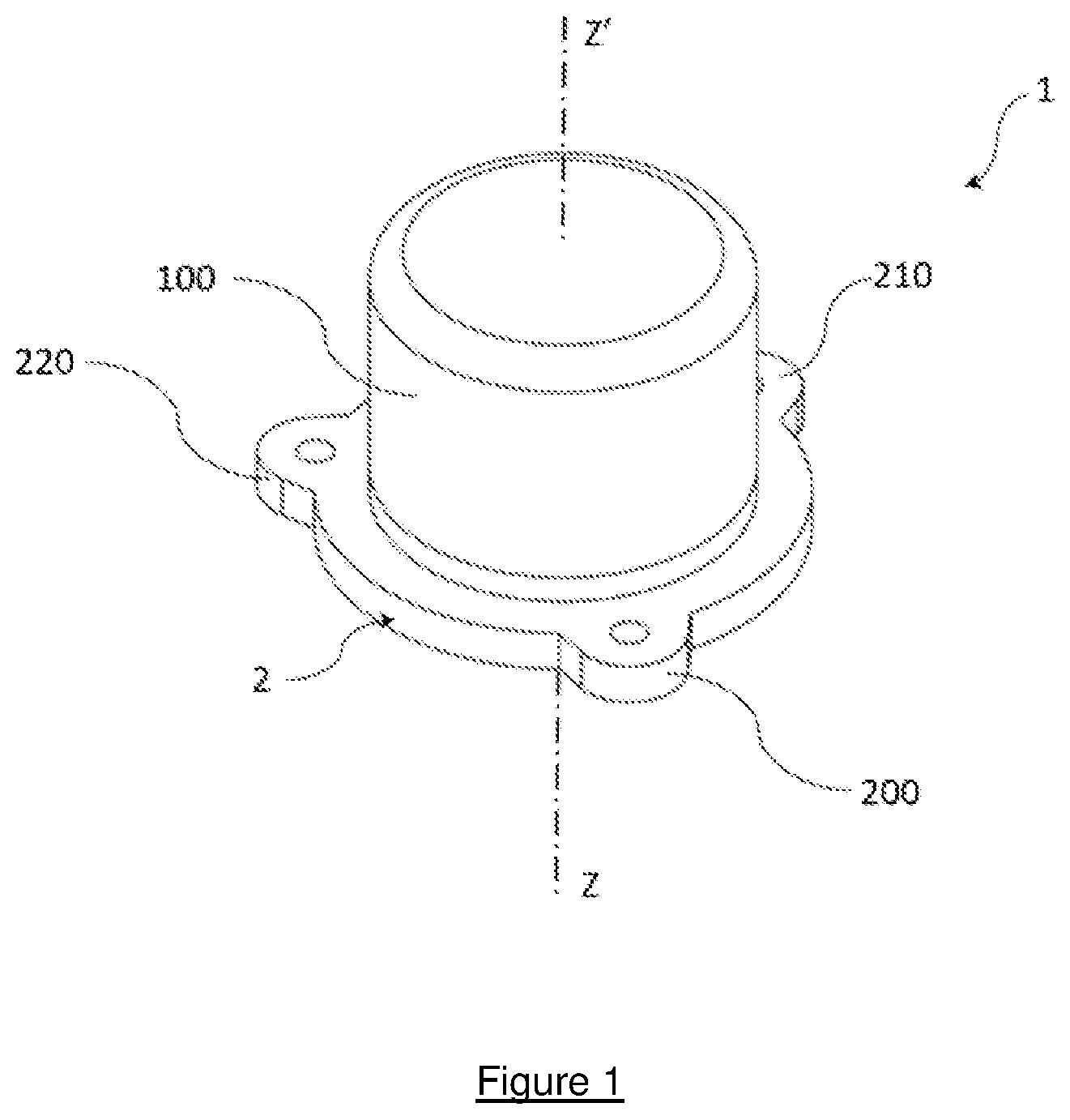 Patent US12618673 Figure 1 – Vibratory gyroscope sensor