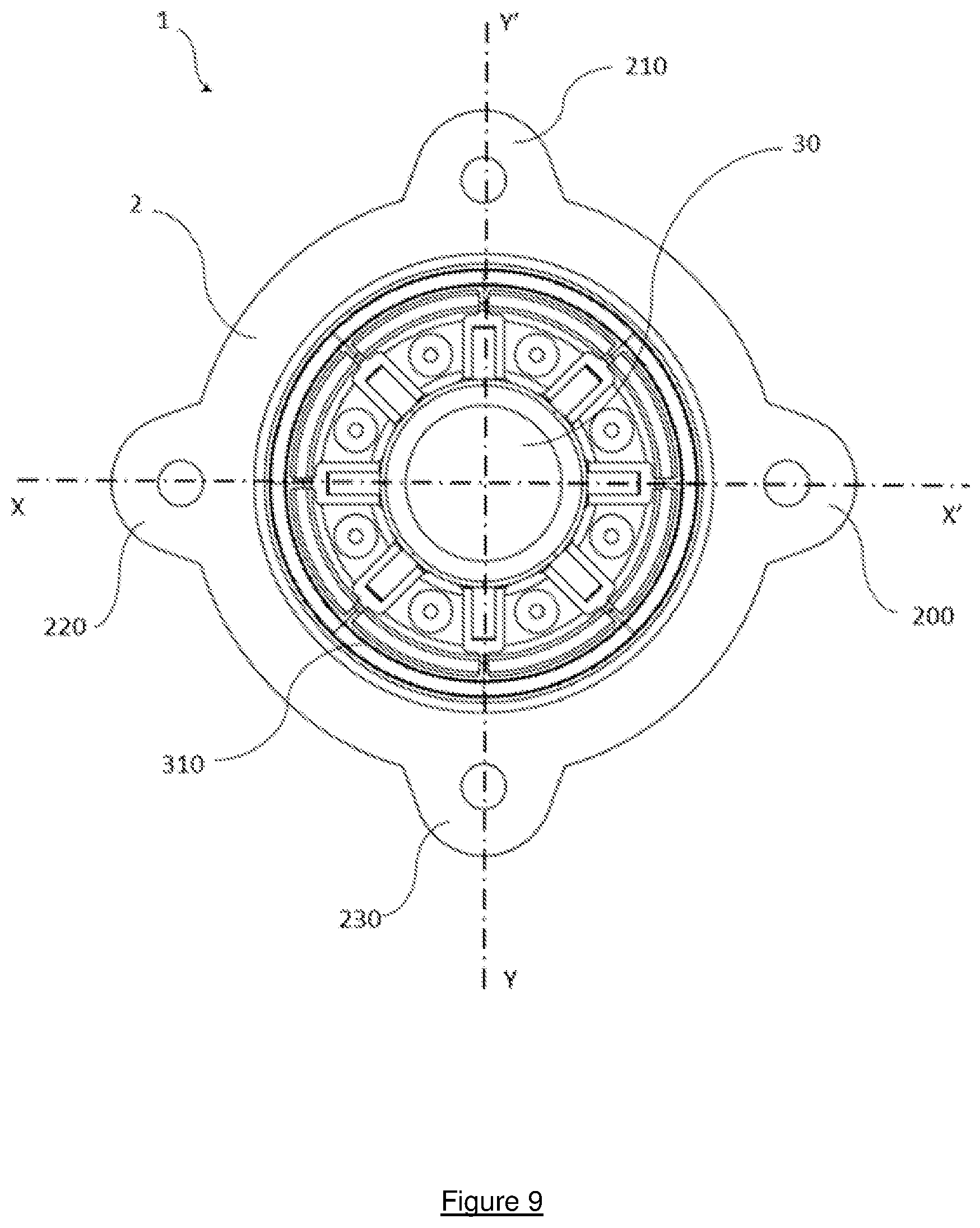 Patent US12618673 Figure 9 – Vibratory gyroscope sensor
