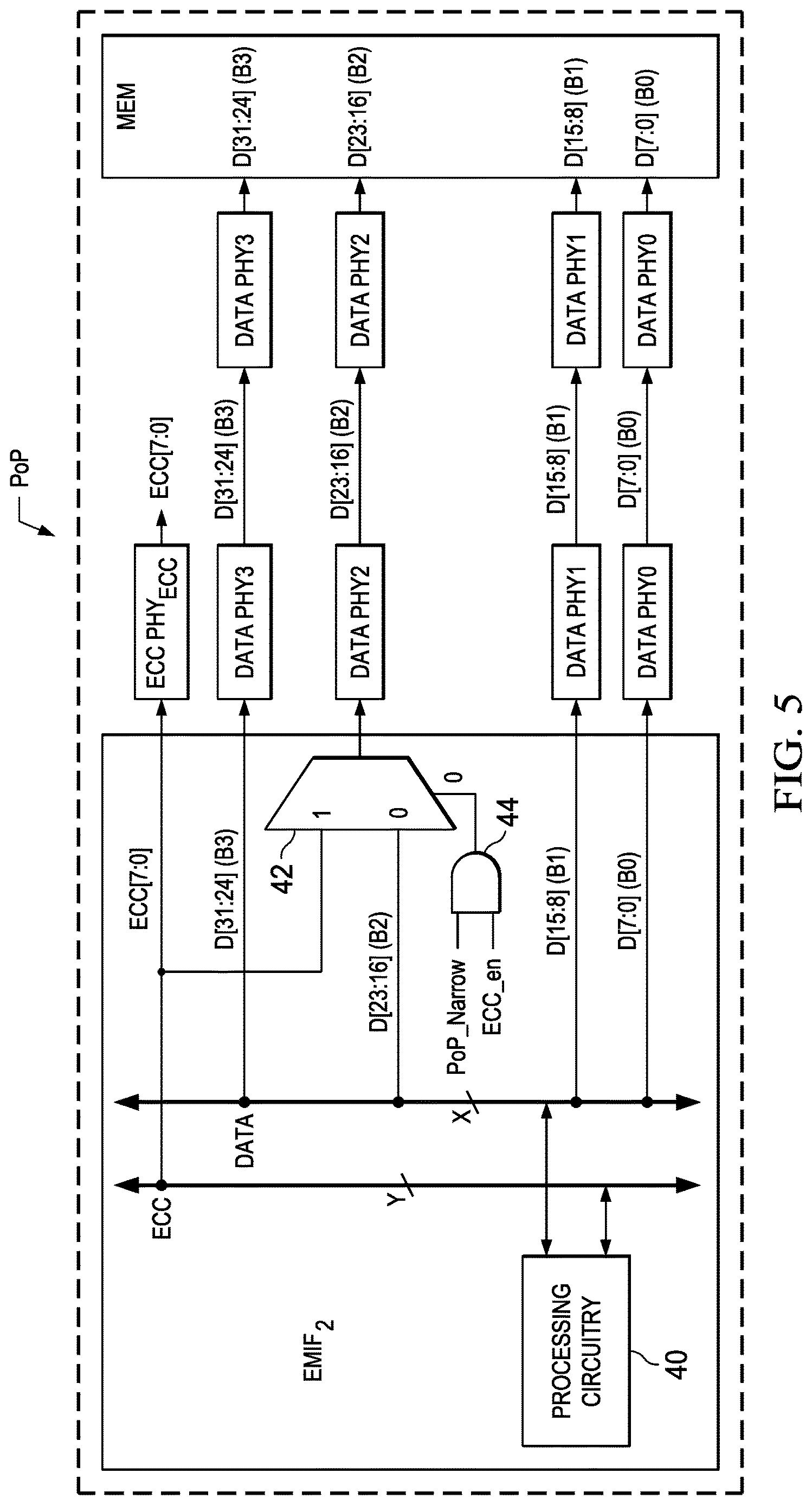 Patent US12618680 Figure 4 – Package on package memory interface and configuration with error code correction