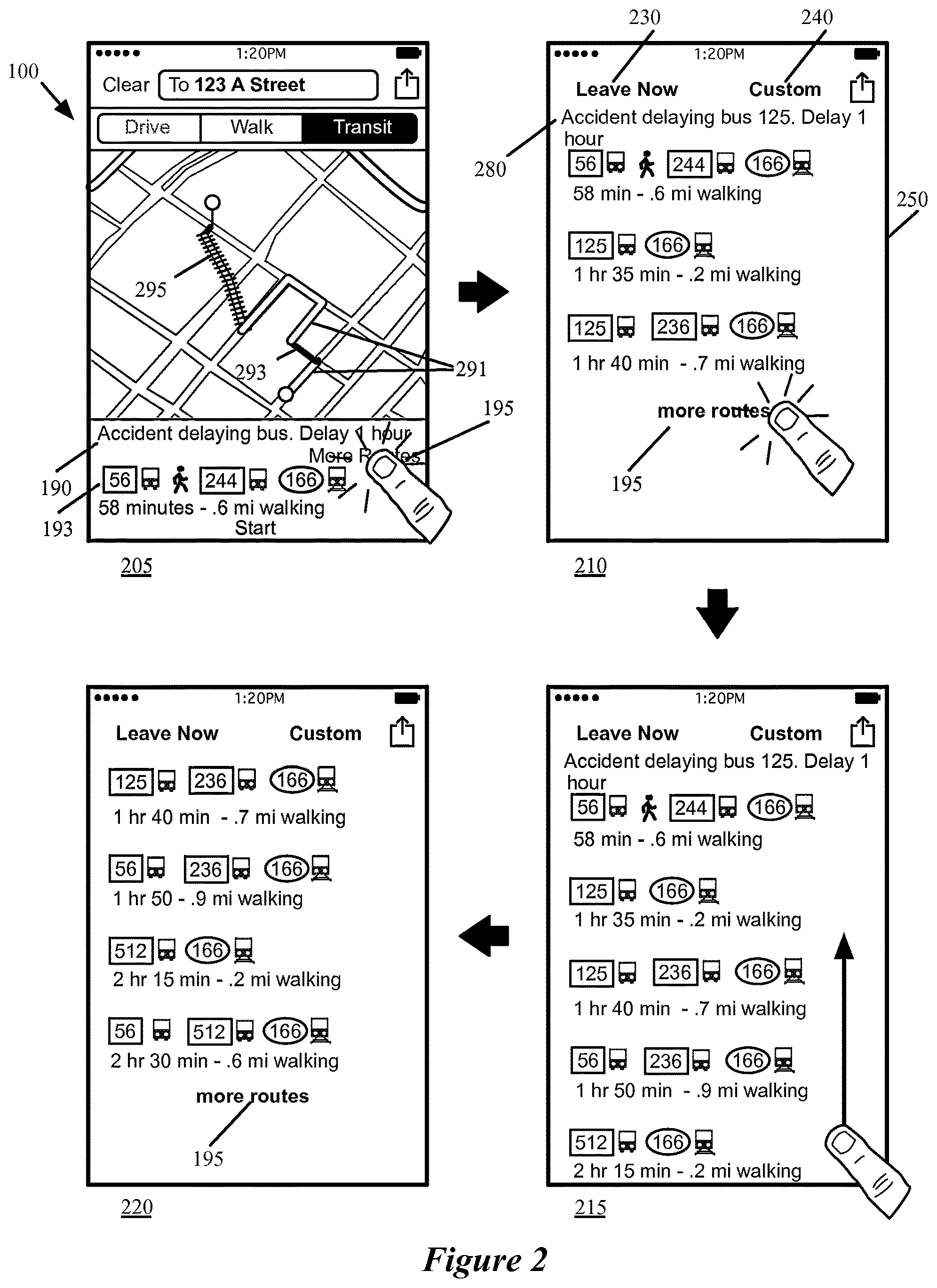 Patent US12618681 Figure 2 – Transit navigation
