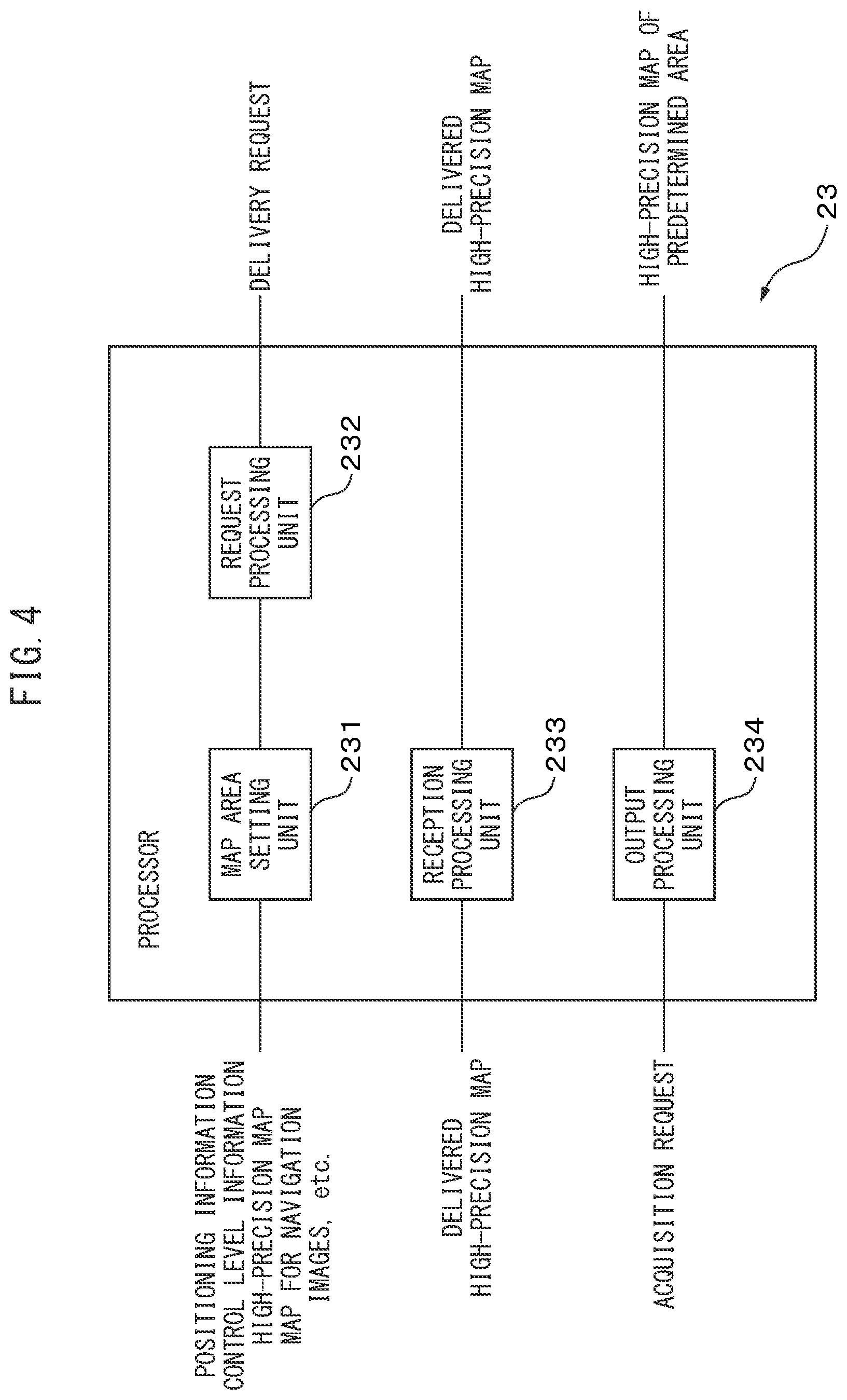 Patent US12618689 Figure 4 – Device, method, and computer program for managing map information, and map server