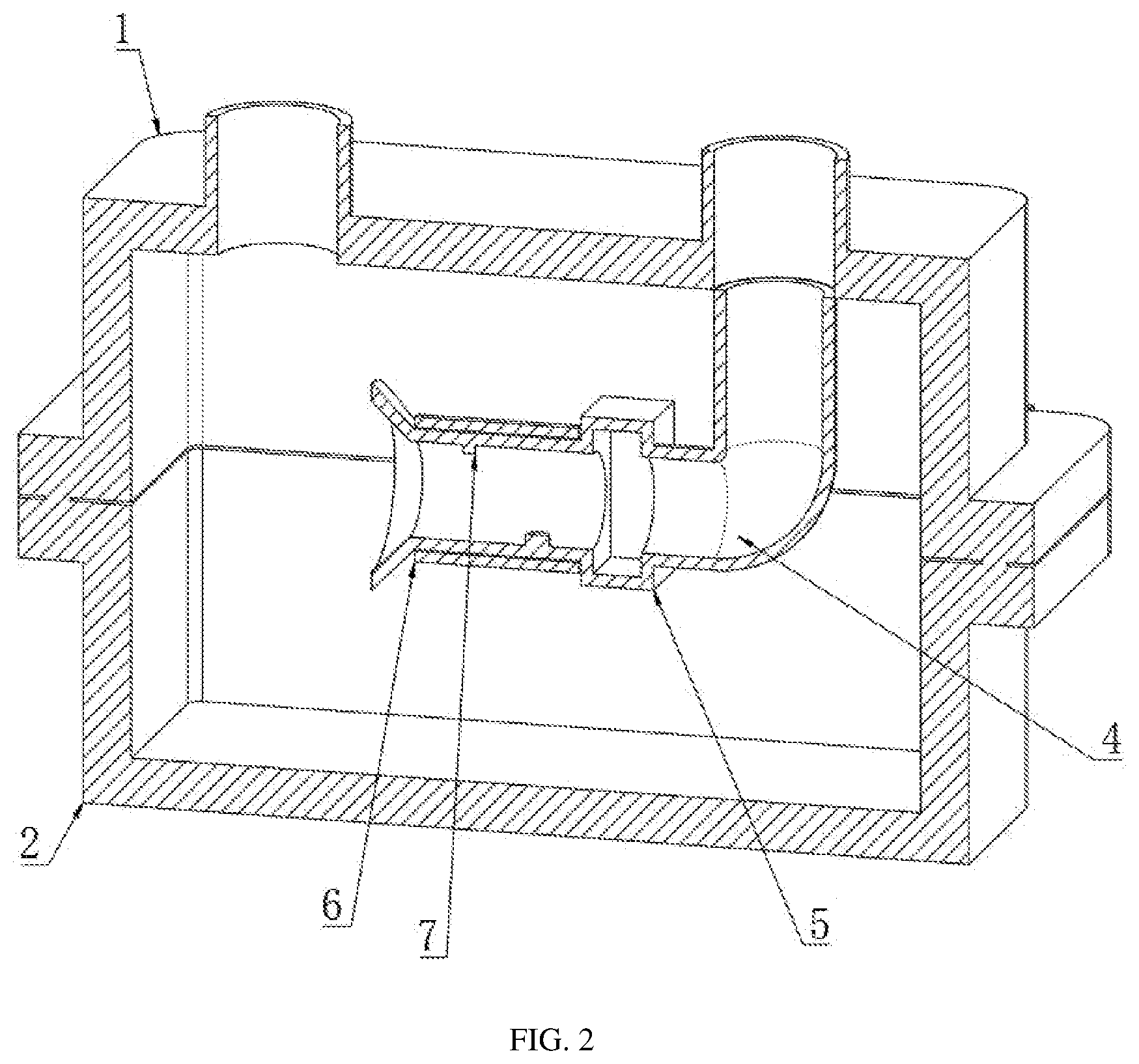 Patent US12618700 Figure 2 – Anti-interference structure for ultrasonic gas meter