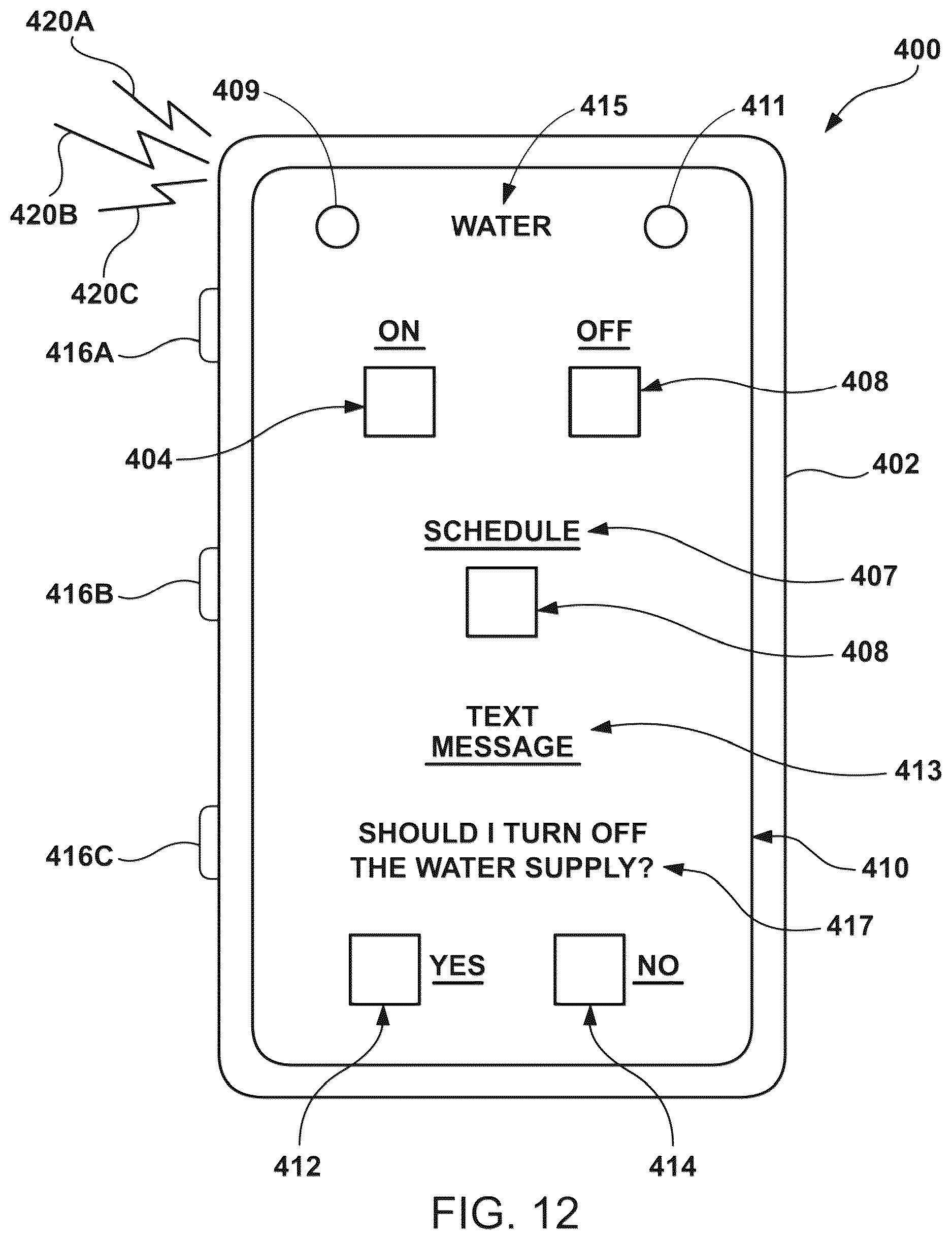 Patent US12618703 Figure 10 – Water meter system