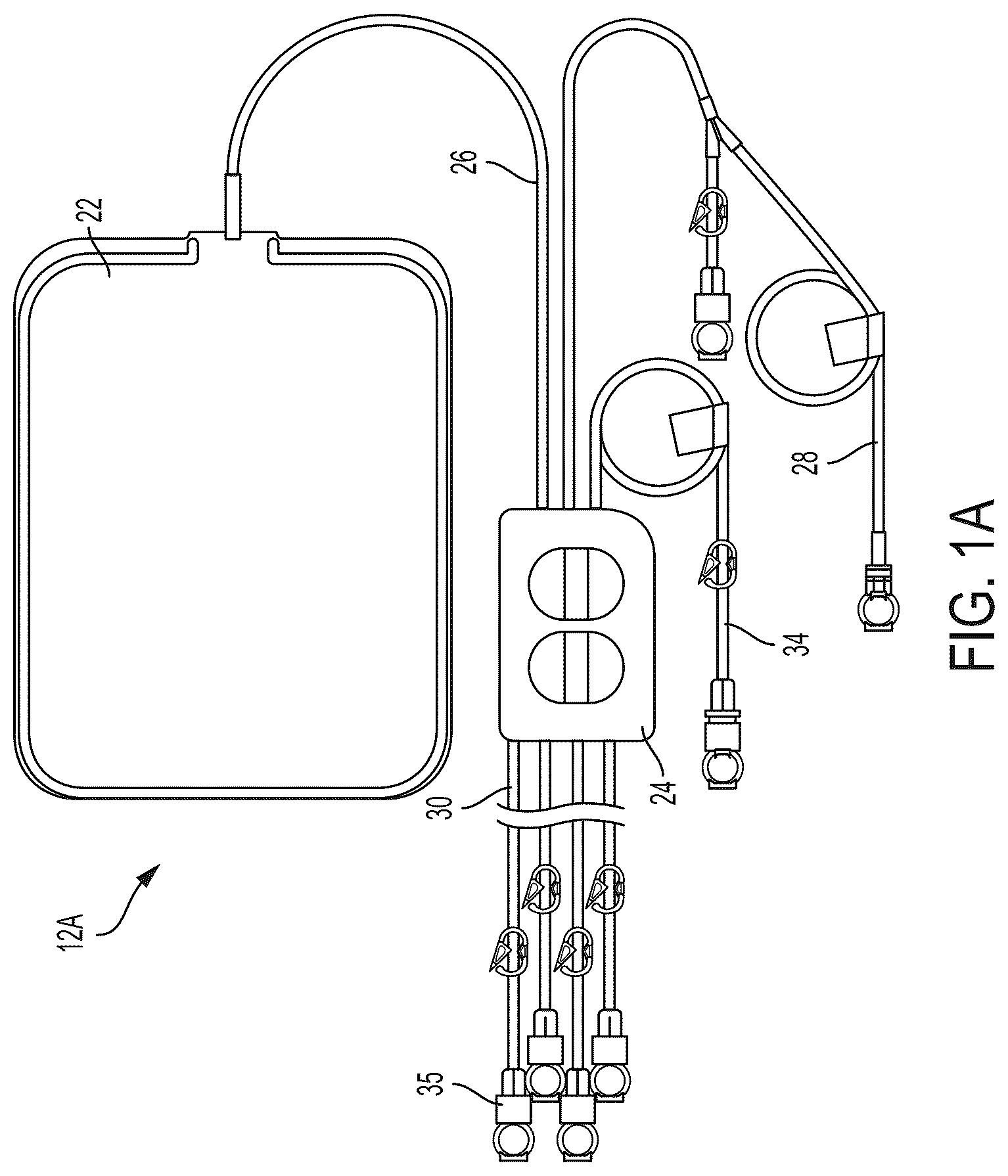 Patent US12618704 Figure 2 – Medical treatment system and methods using a plurality of fluid lines