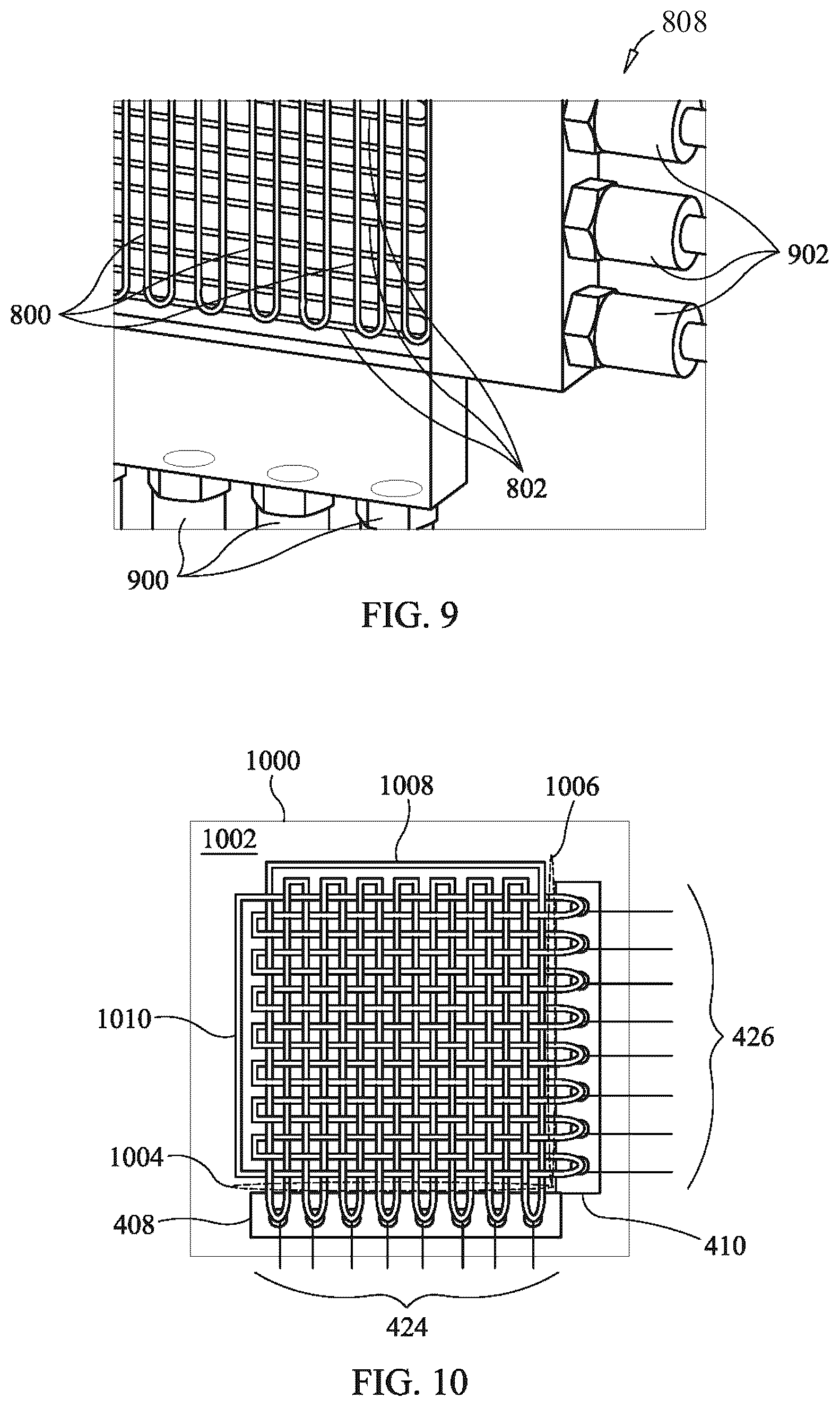 Patent US12618710 Figure 9 – Oscillating heat pipe based energy beam profiler and calorimeter