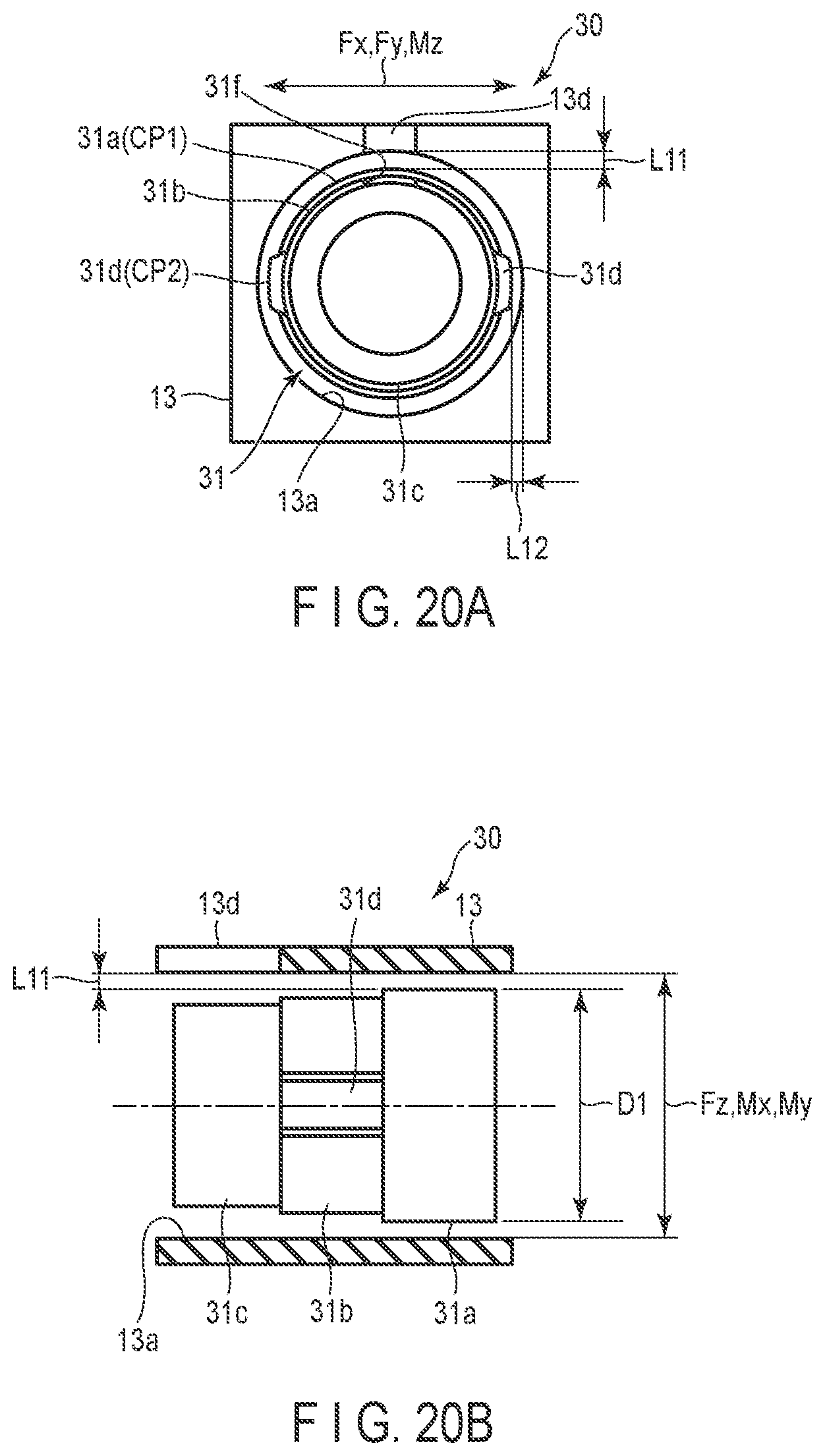 Patent US12618725 Figure 15 – Elastic body including deformable portions and force sensor using the same