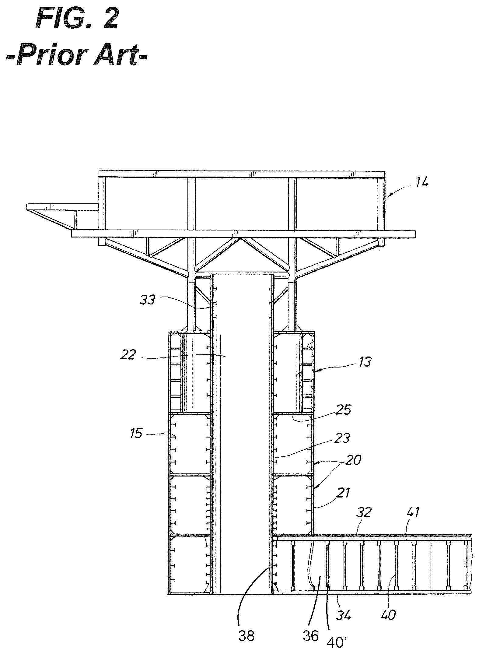 Patent US12618729 Figure 2 – Systems, devices and methods for monitoring support platform structural conditions