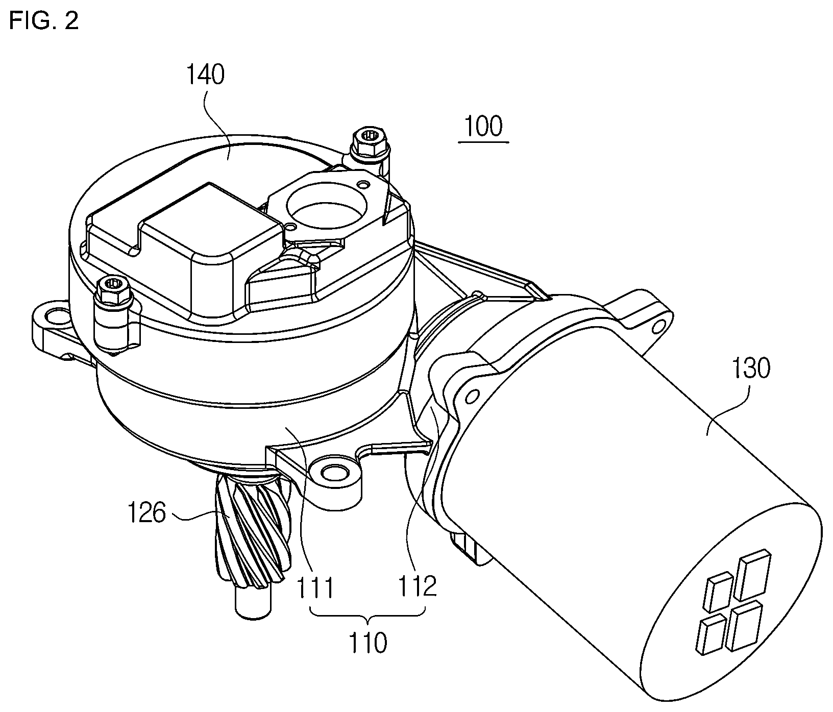 Patent US12618732 Figure 2 – Pinion sensor structure of steering apparatus and method of assembling pinion sensor structure of steering apparatus