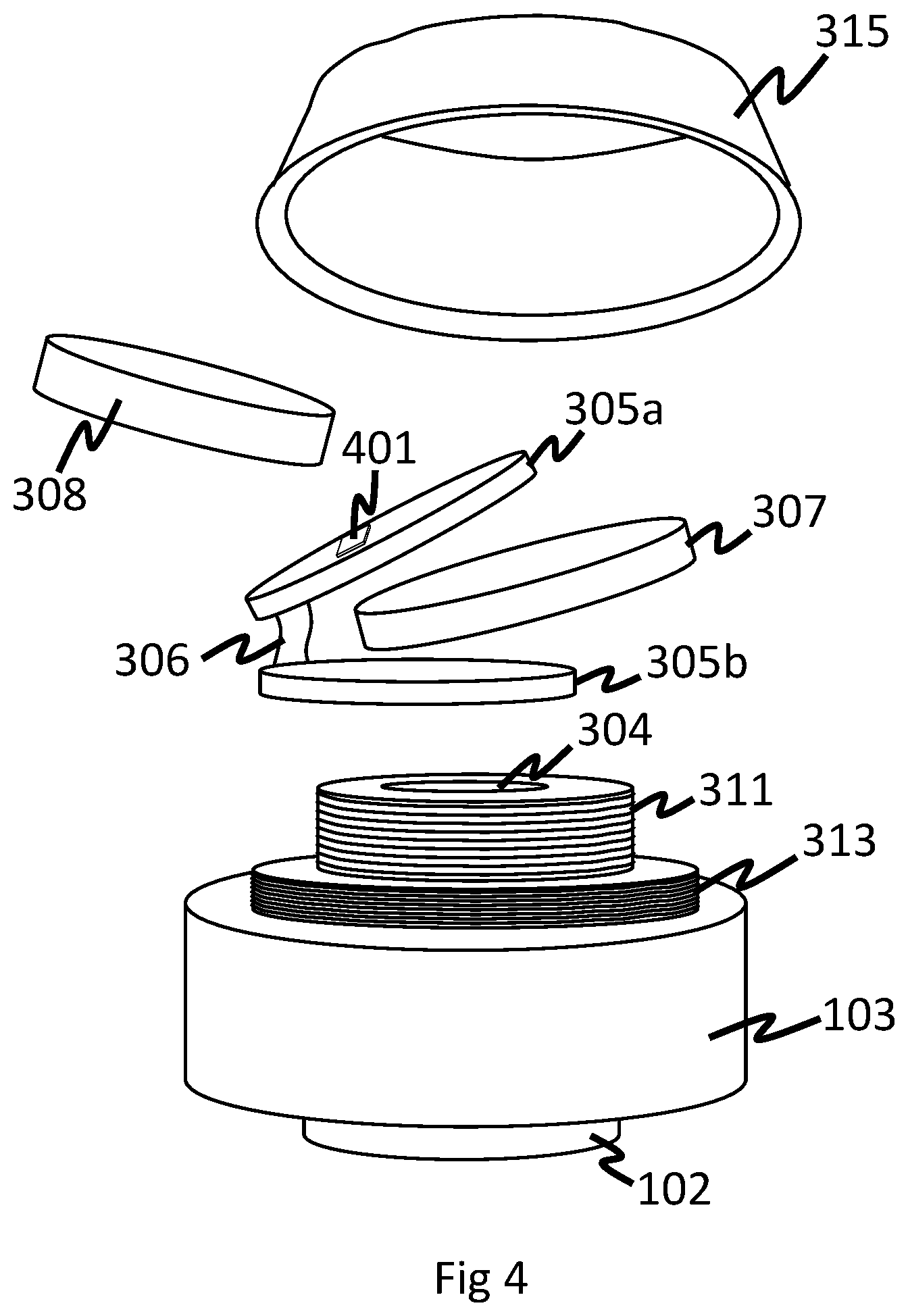 Patent US12618733 Figure 3 – Tension monitoring apparatus including a fixing with a shank under tension and a strain sensor embedded in the shank where the strain sensor is connected to a data processing means