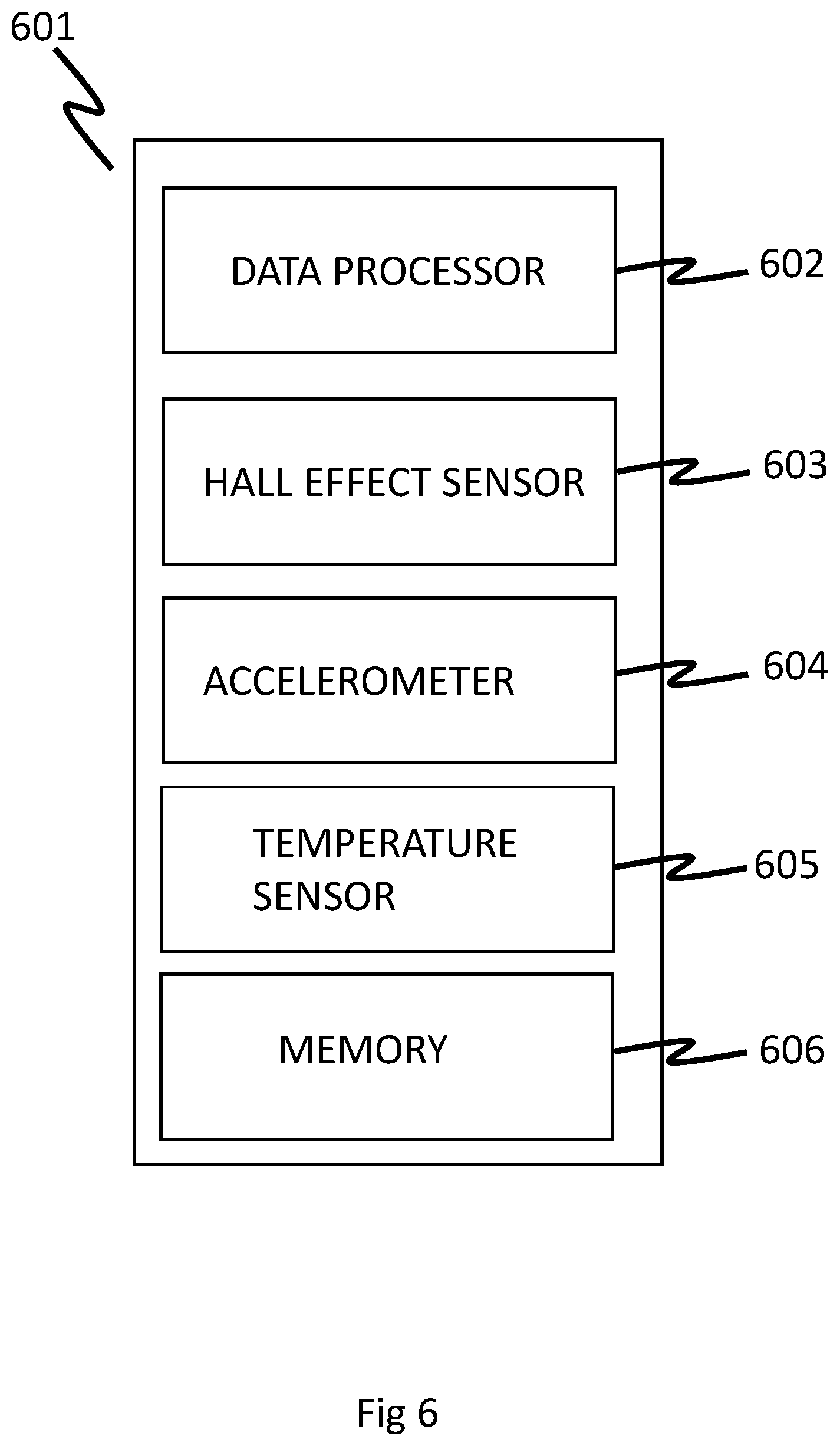 Patent US12618733 Figure 5 – Tension monitoring apparatus including a fixing with a shank under tension and a strain sensor embedded in the shank where the strain sensor is connected to a data processing means