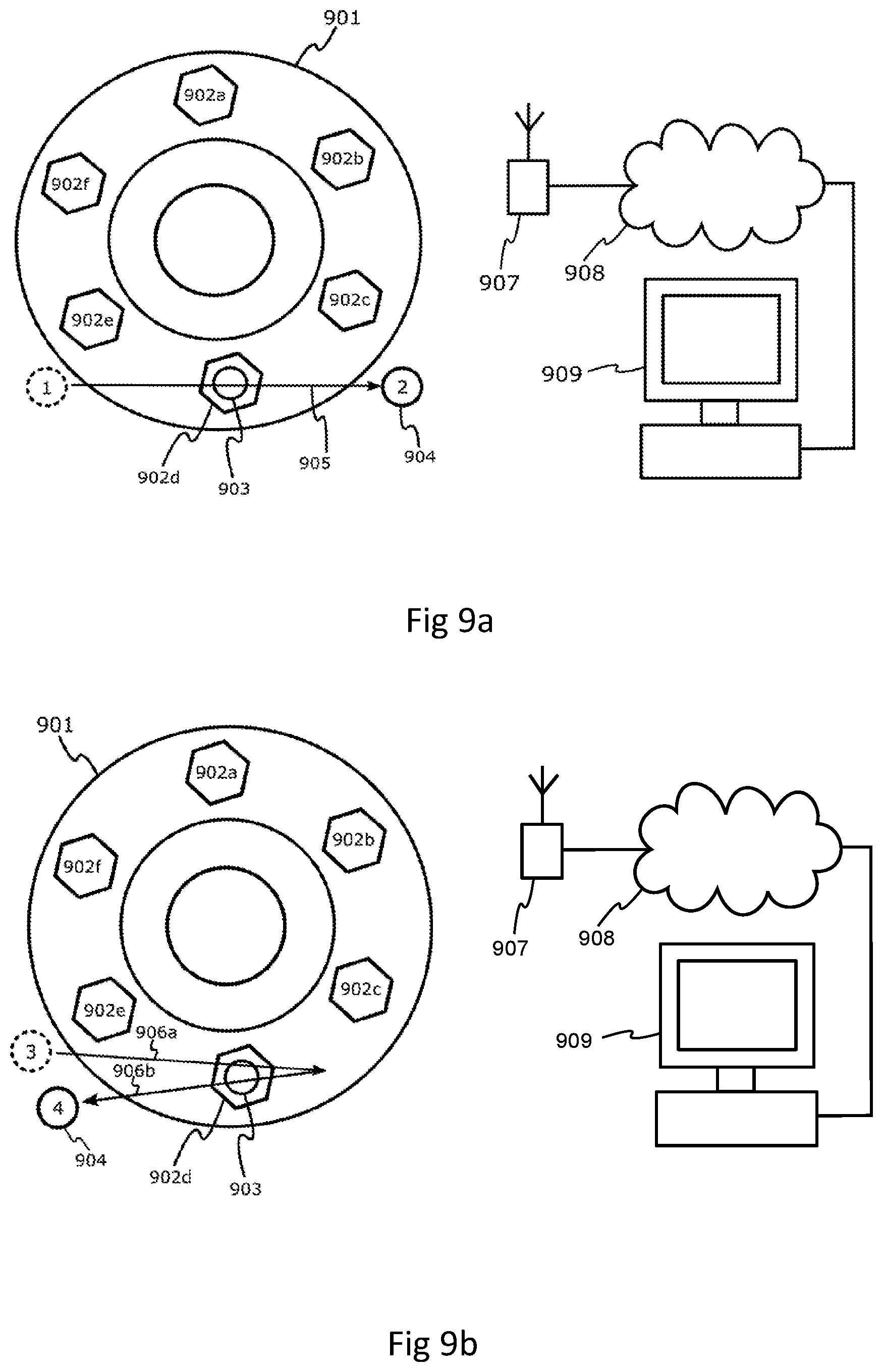 Patent US12618733 Figure 8 – Tension monitoring apparatus including a fixing with a shank under tension and a strain sensor embedded in the shank where the strain sensor is connected to a data processing means