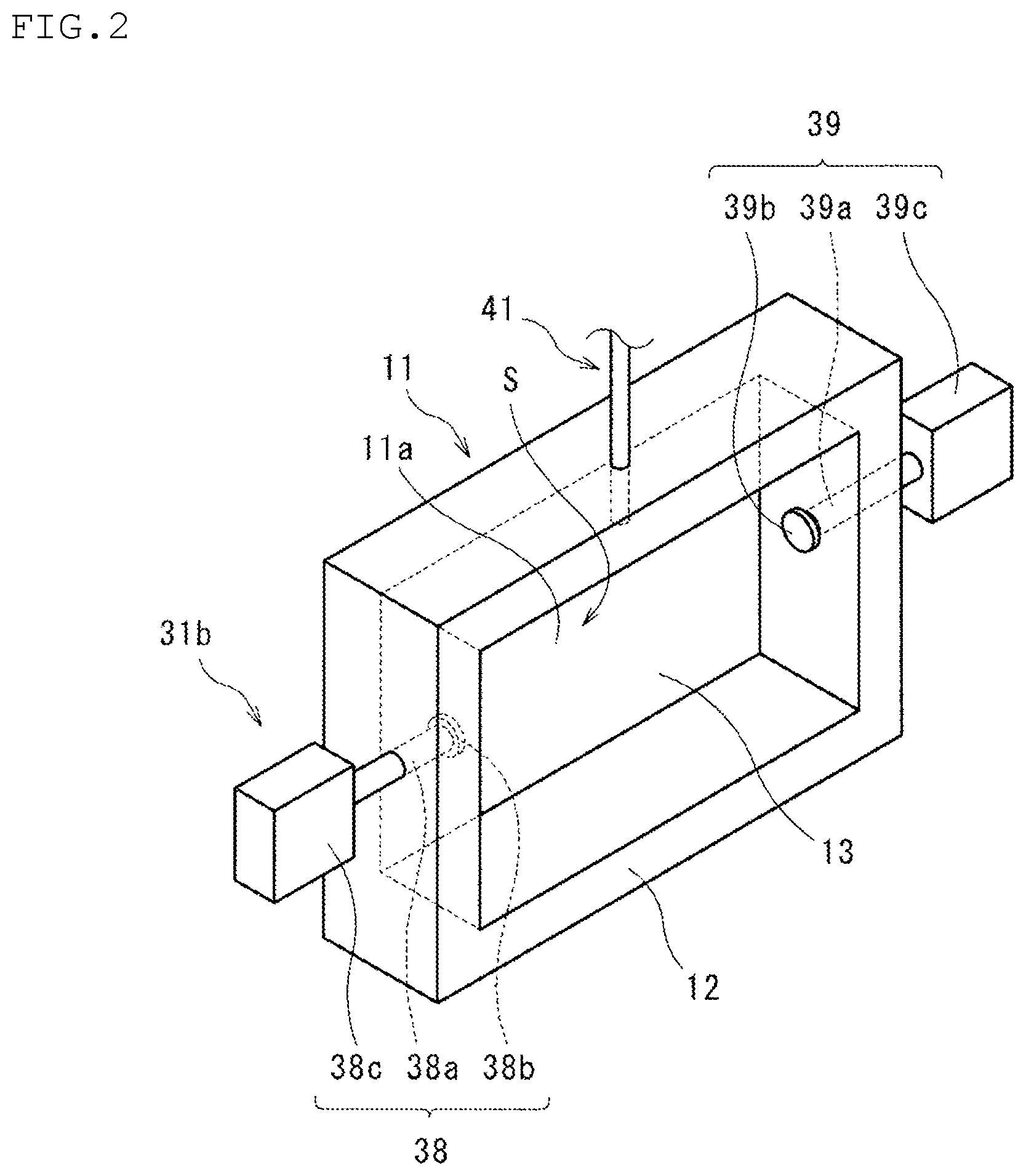 Patent US12618741 Figure 2 – Chamber, lid, and leak tester
