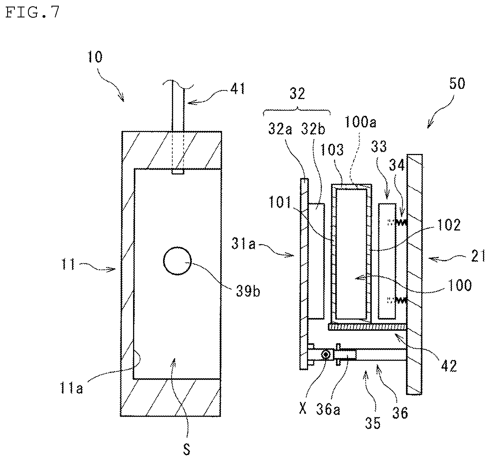 Patent US12618741 Figure 7 – Chamber, lid, and leak tester