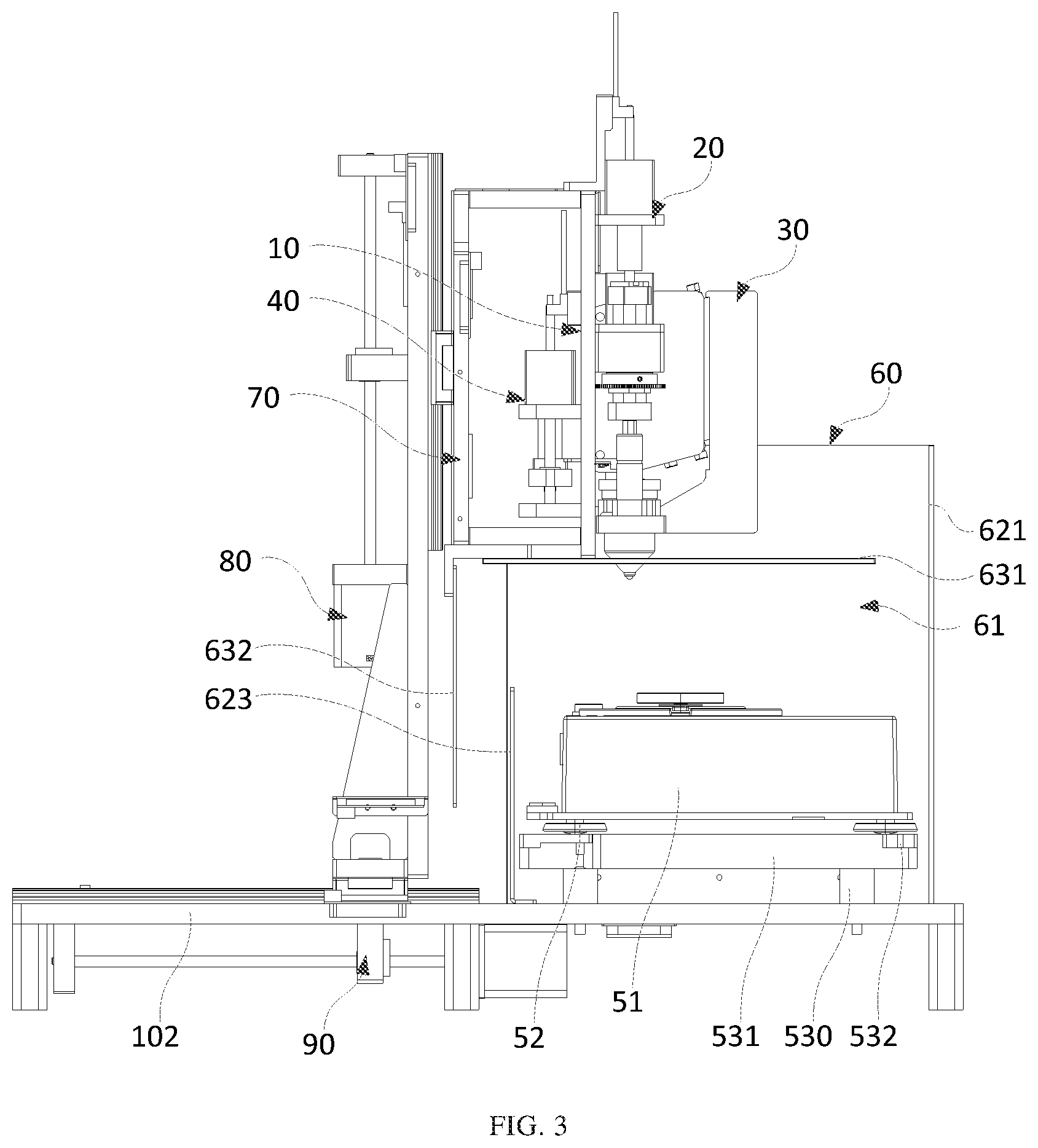 Patent US12618749 Figure 3 – Powder sample adding device and powder sample adding system