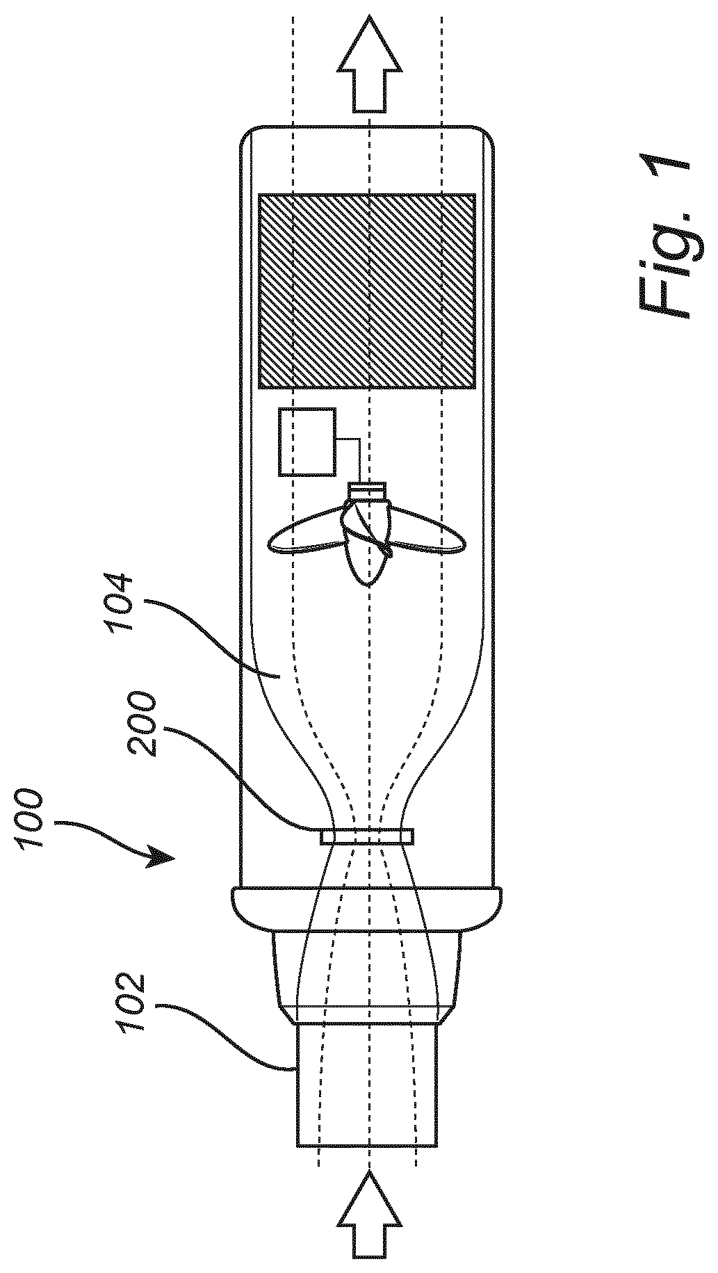 Patent US12618752 Figure 1 – Collecting device and a method for collection of airborne particles exhaled by a human being