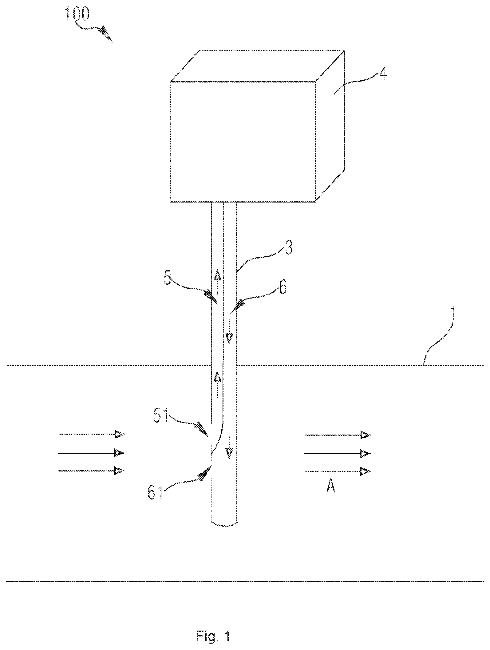 Patent US12618753 — Measurement apparatus for measuring air flowing inside pipeline — Figure 1