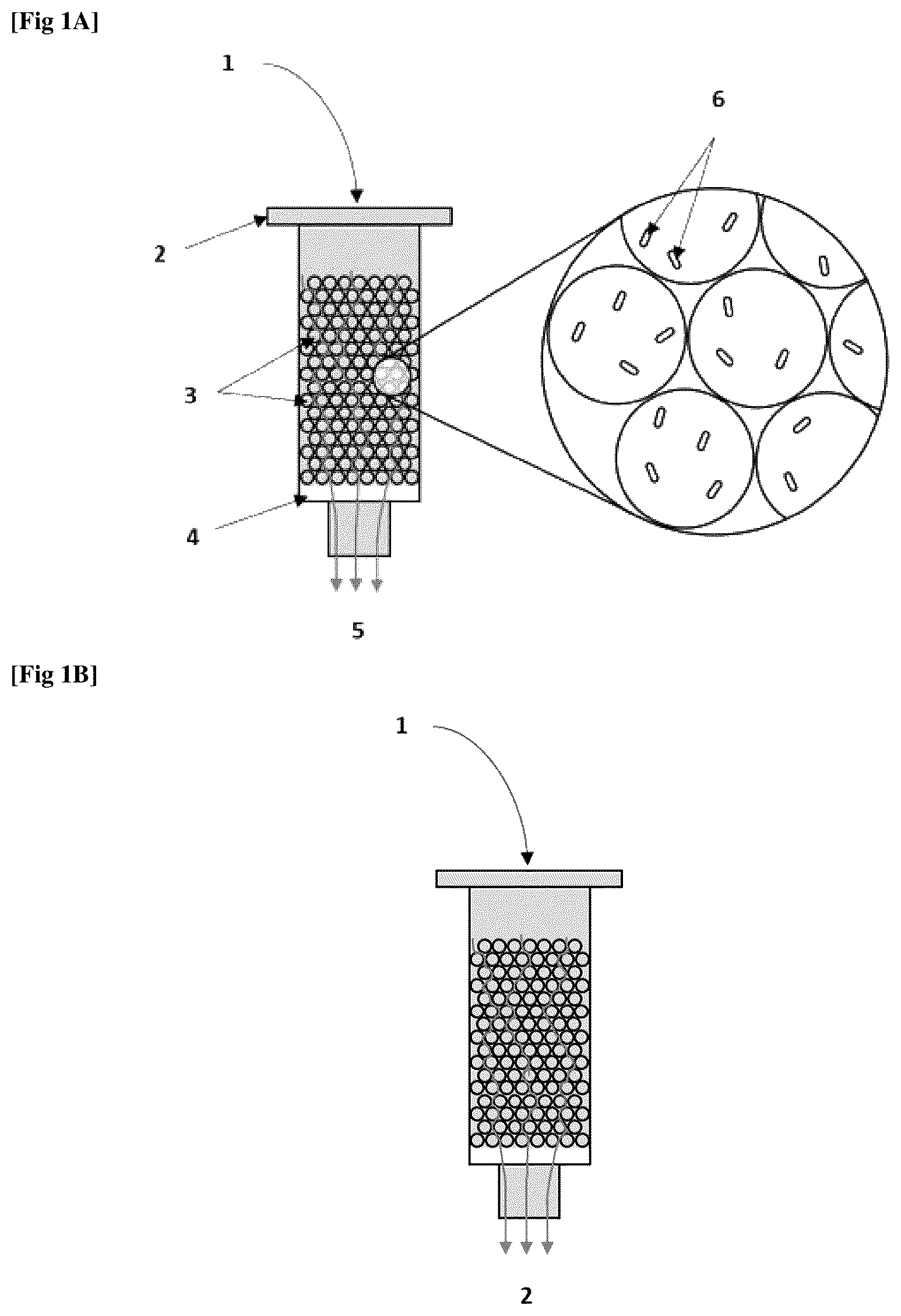 Patent US12618756 Figure 1 – Device containing glass beads functionalized with polyethyleneimine, and use thereof for capturing microorganisms
