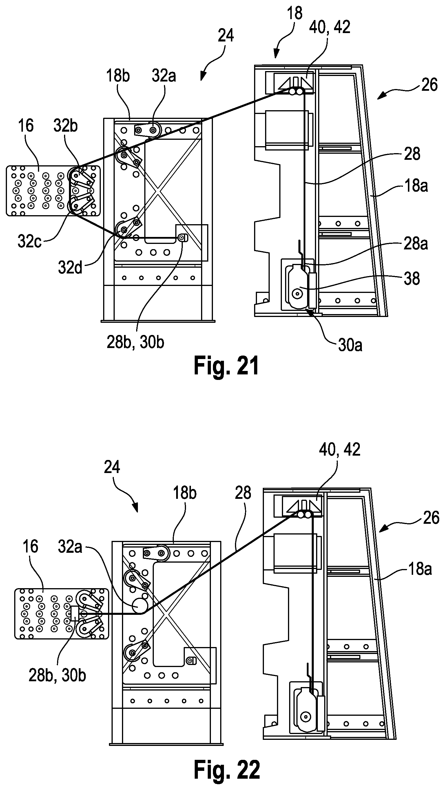 Patent US12618760 Figure 10 – Test rig and test setup for testing a safety belt system and/or for testing components of a safety belt system, and method for operating a test rig