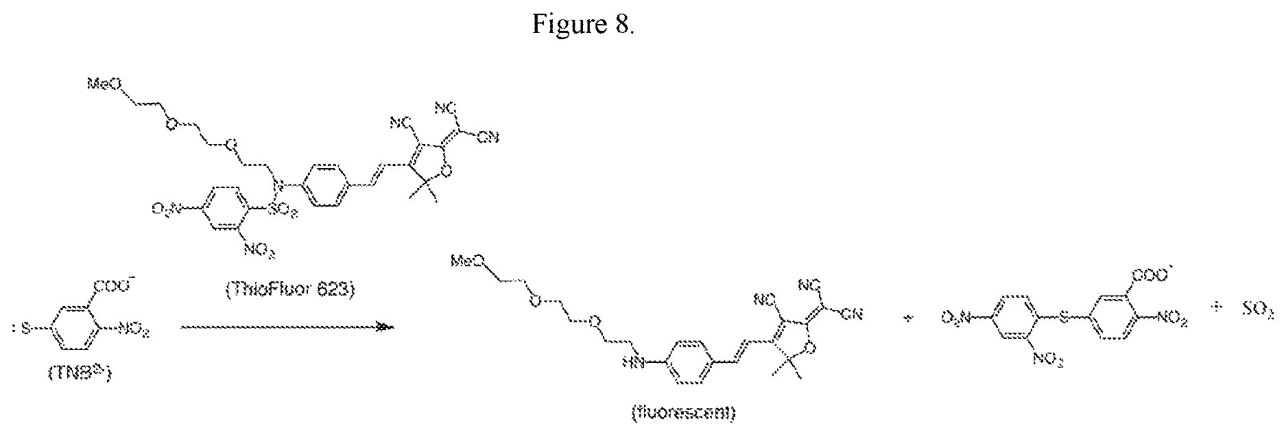 Patent US12618779 Figure 9 – Fluorescent ellman assay for free thiol detection