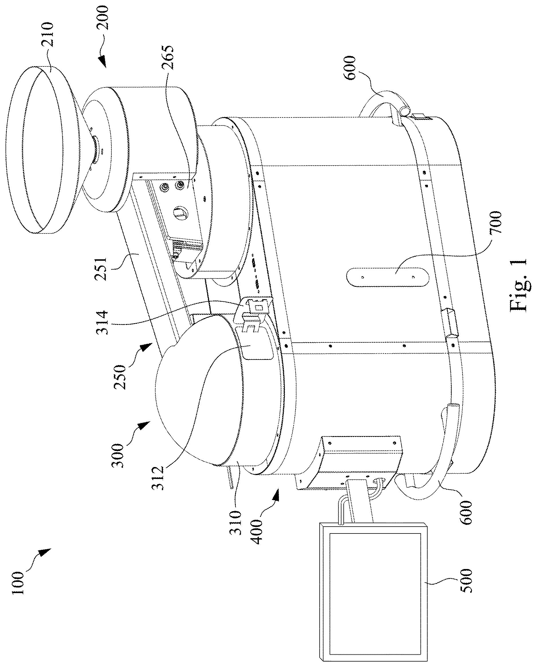 Patent US12618782 Figure 1 – Automatic food inspection device
