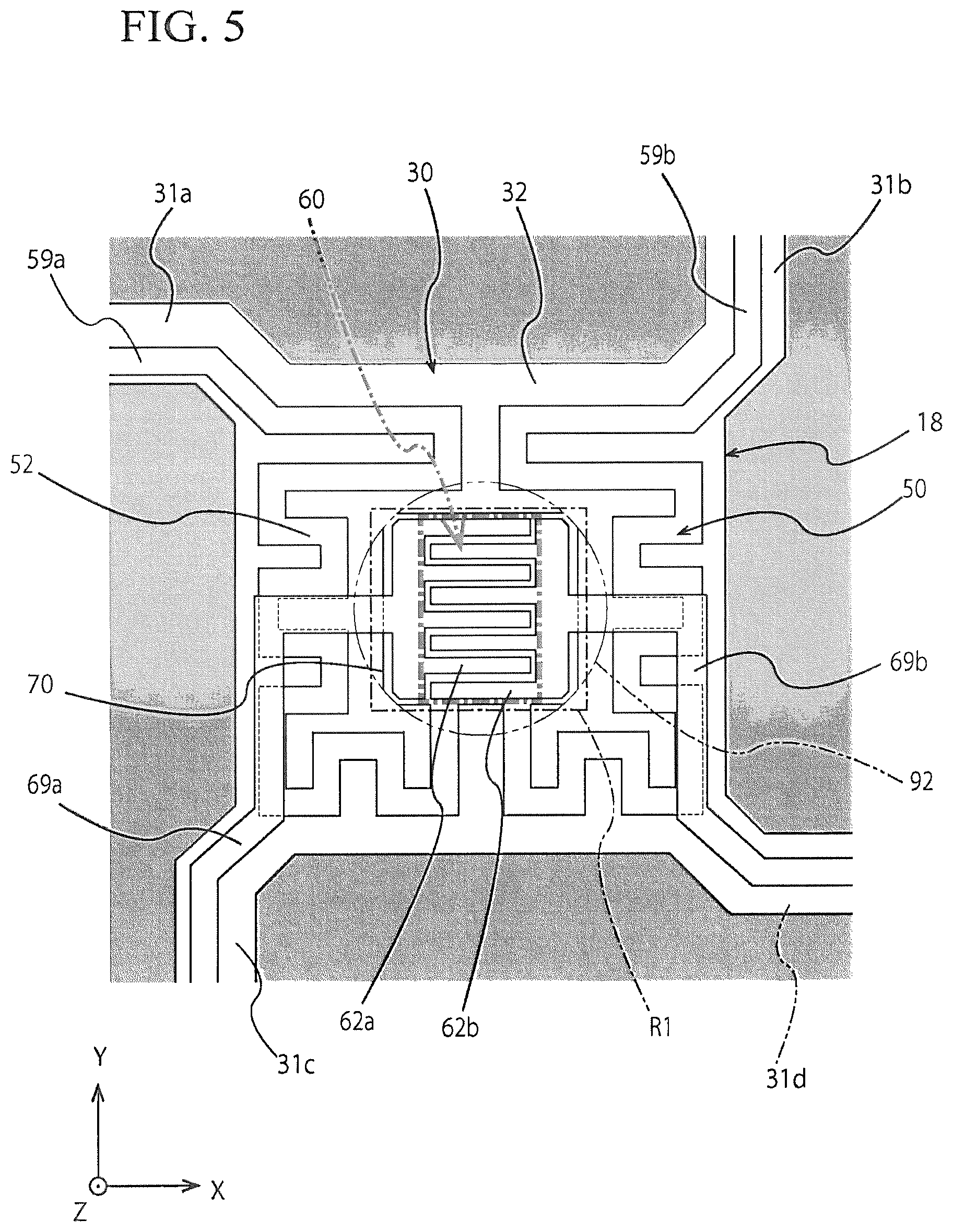 Patent US12618792 Figure 5 – Gas sensor