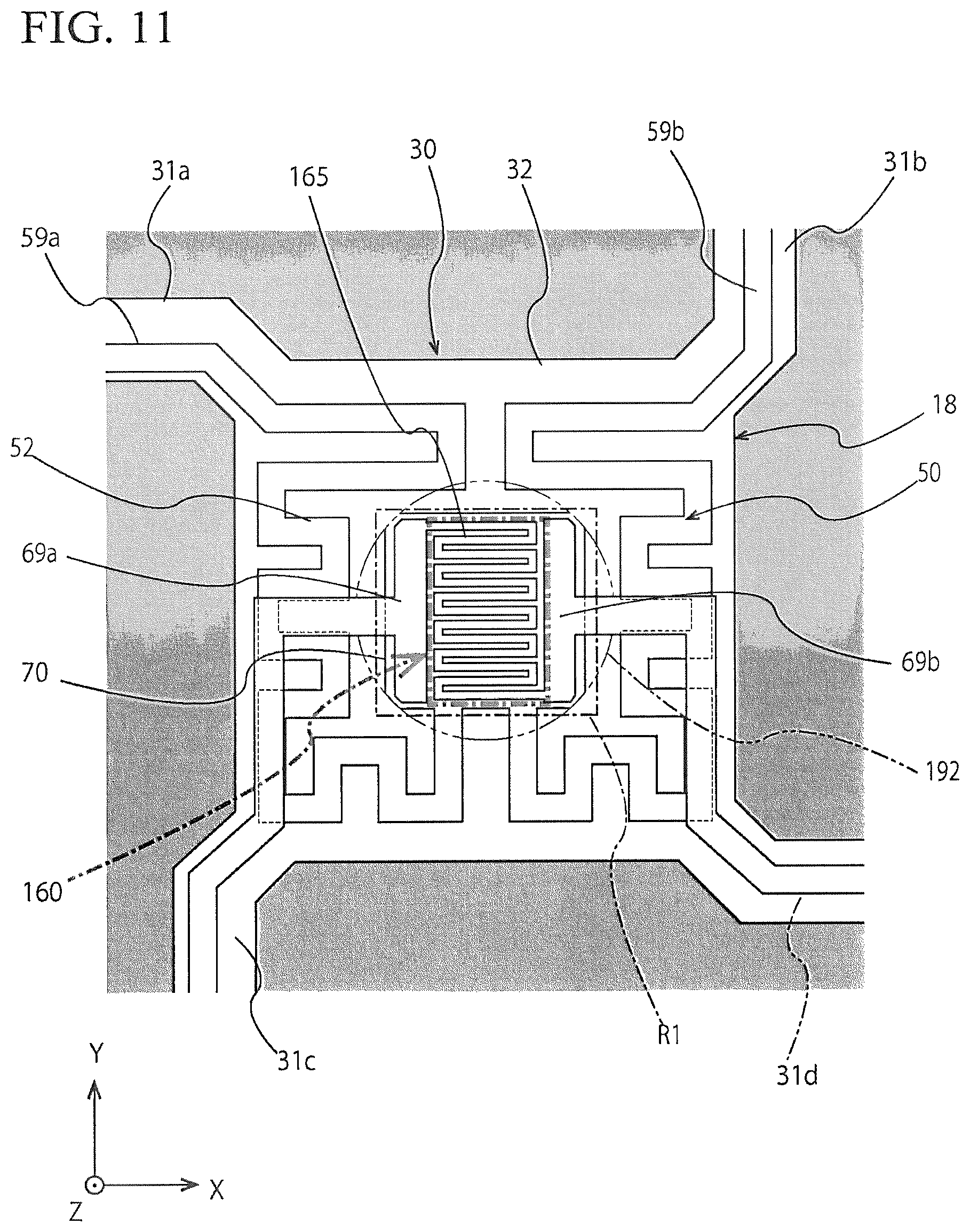 Patent US12618792 Figure 11 – Gas sensor