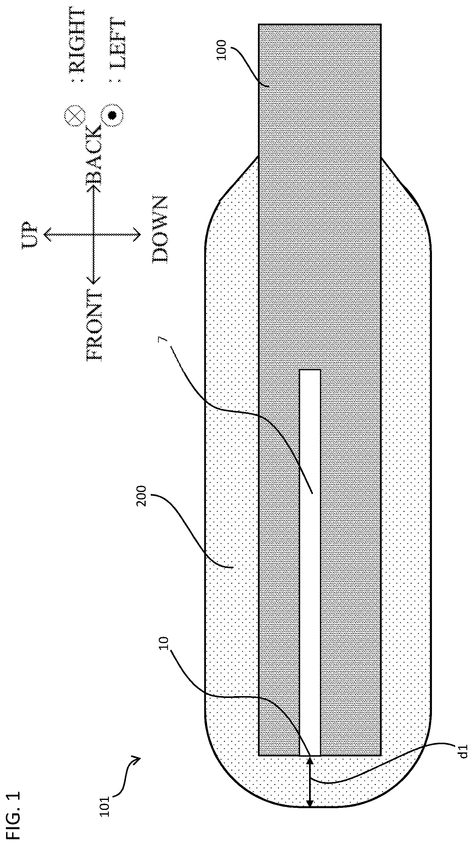 Patent US12618798 Figure 1 – Gas sensor element and gas sensor