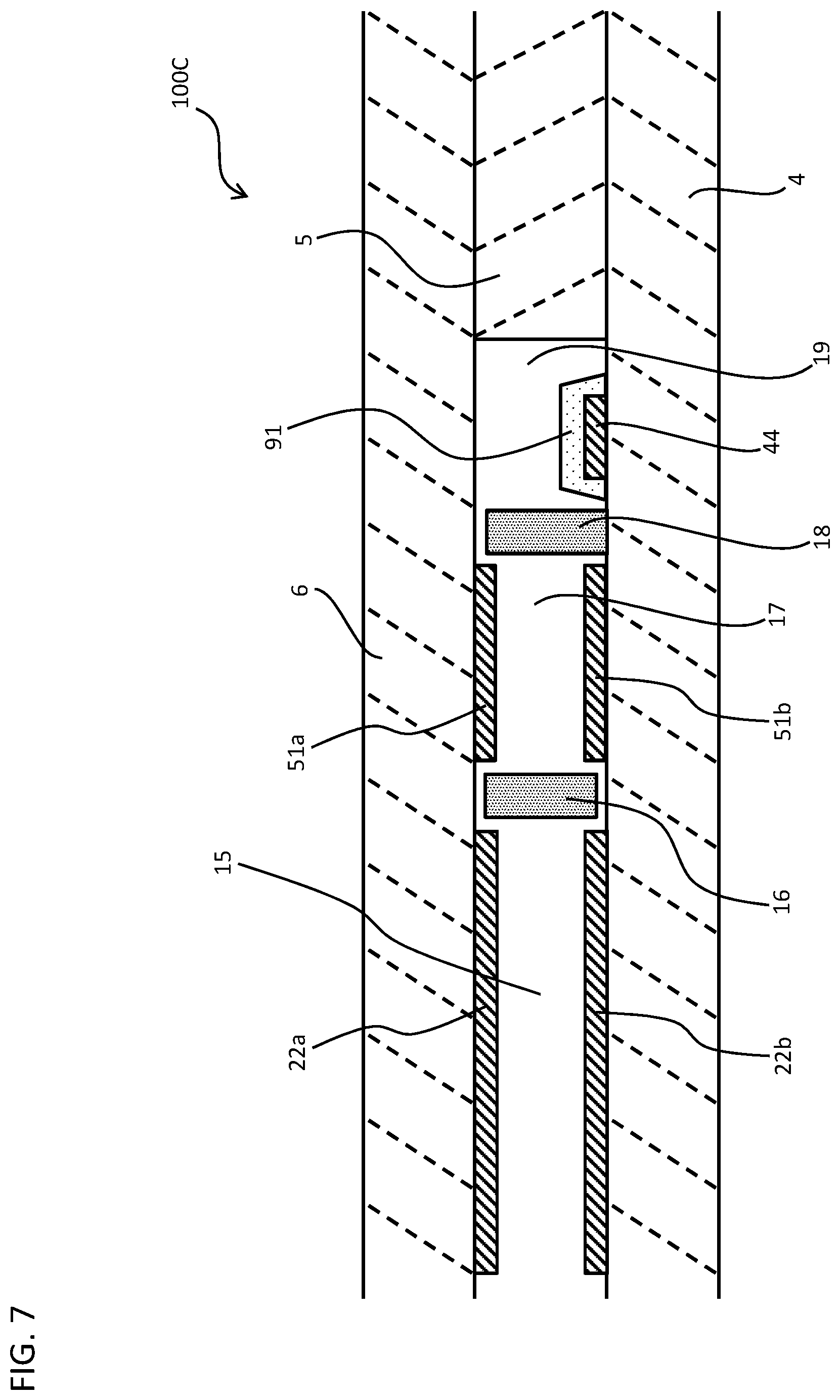Patent US12618798 Figure 7 – Gas sensor element and gas sensor