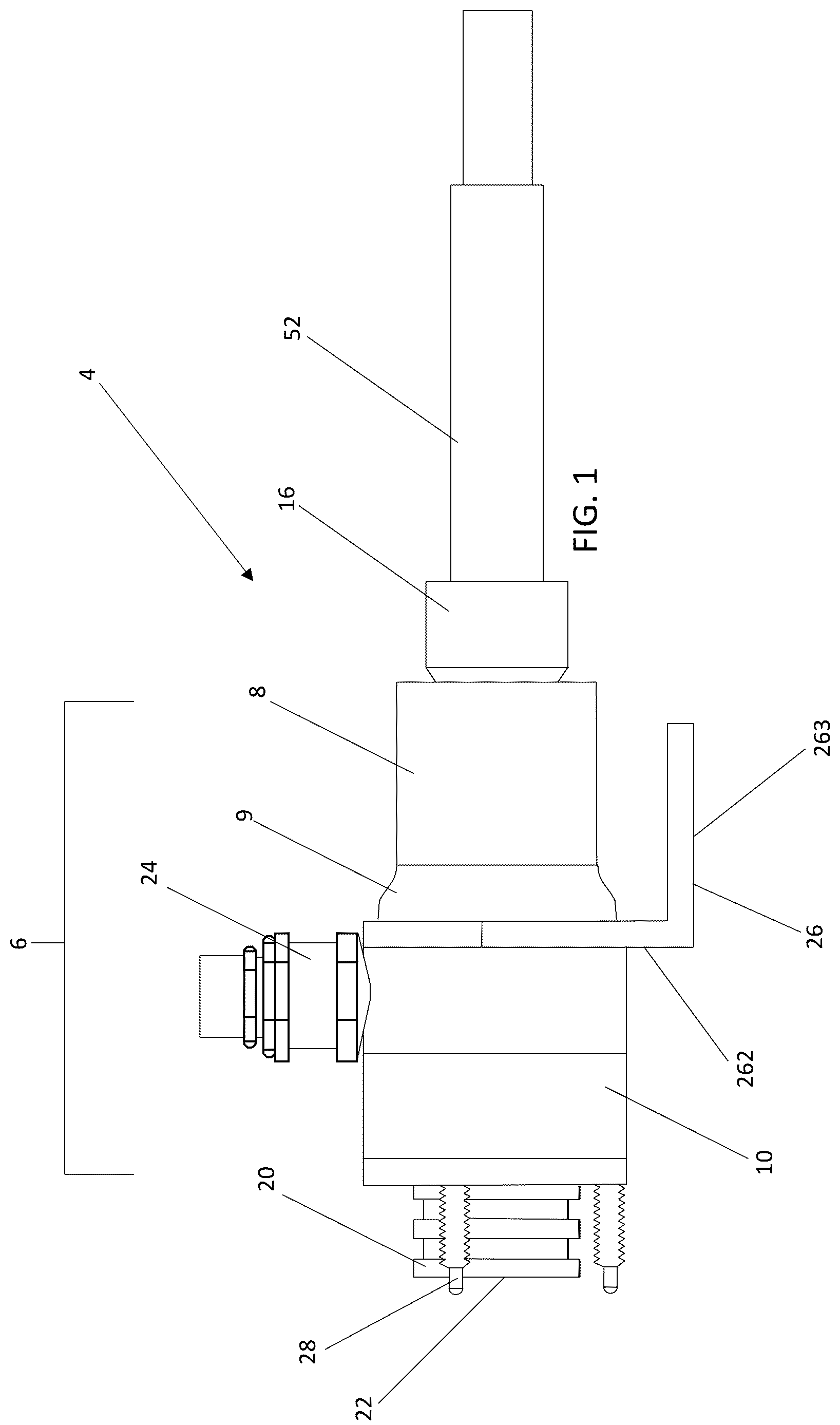 Patent US12618805 Figure 1 – System and method for real-time visualization of foreign objects within a material