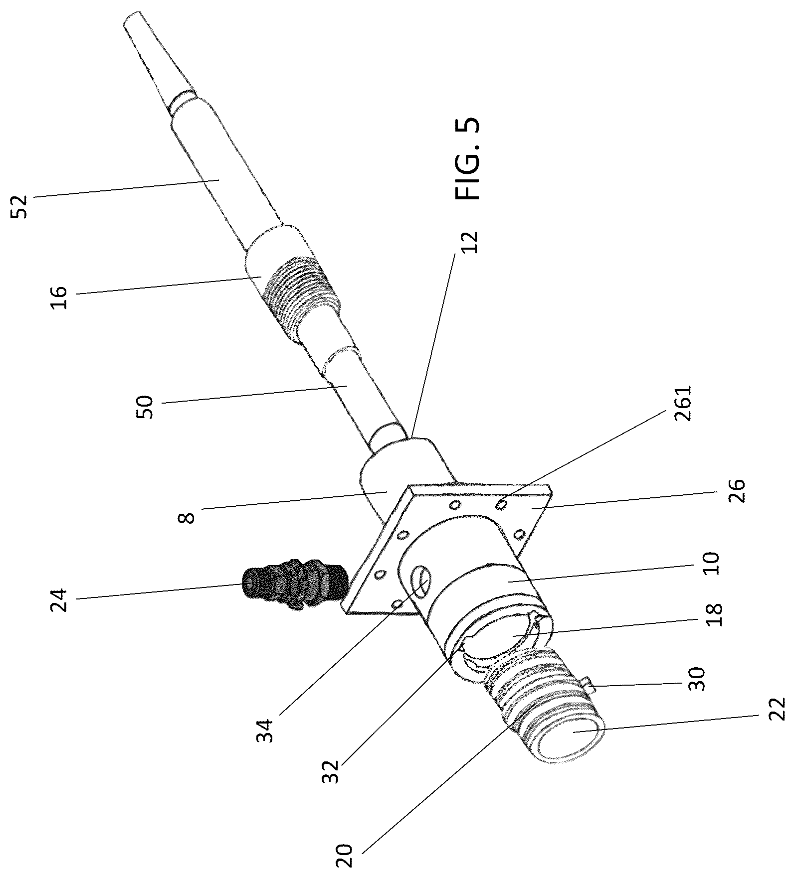 Patent US12618805 Figure 5 – System and method for real-time visualization of foreign objects within a material