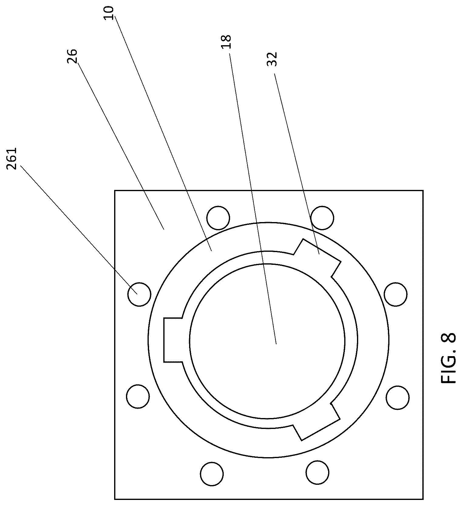 Patent US12618805 Figure 8 – System and method for real-time visualization of foreign objects within a material