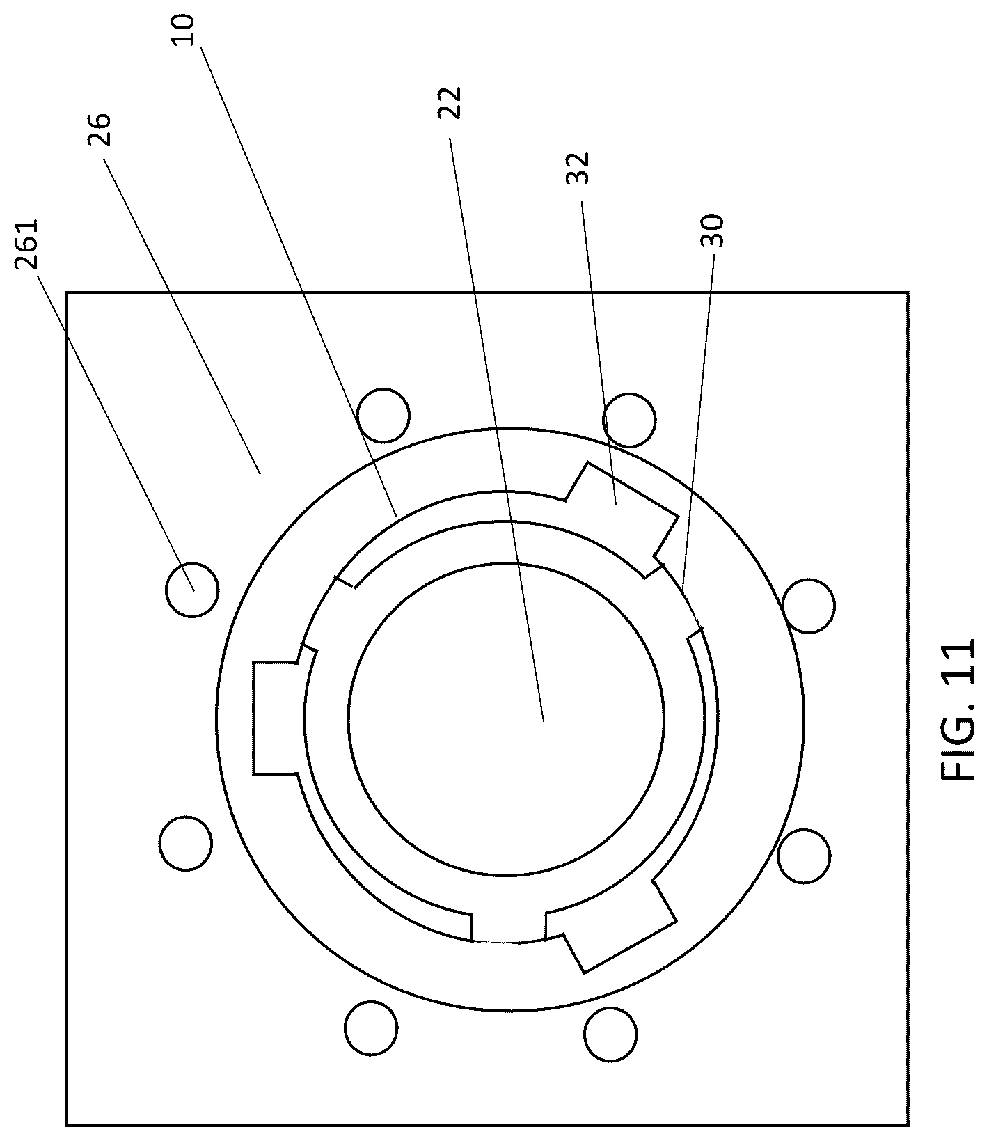 Patent US12618805 Figure 11 – System and method for real-time visualization of foreign objects within a material
