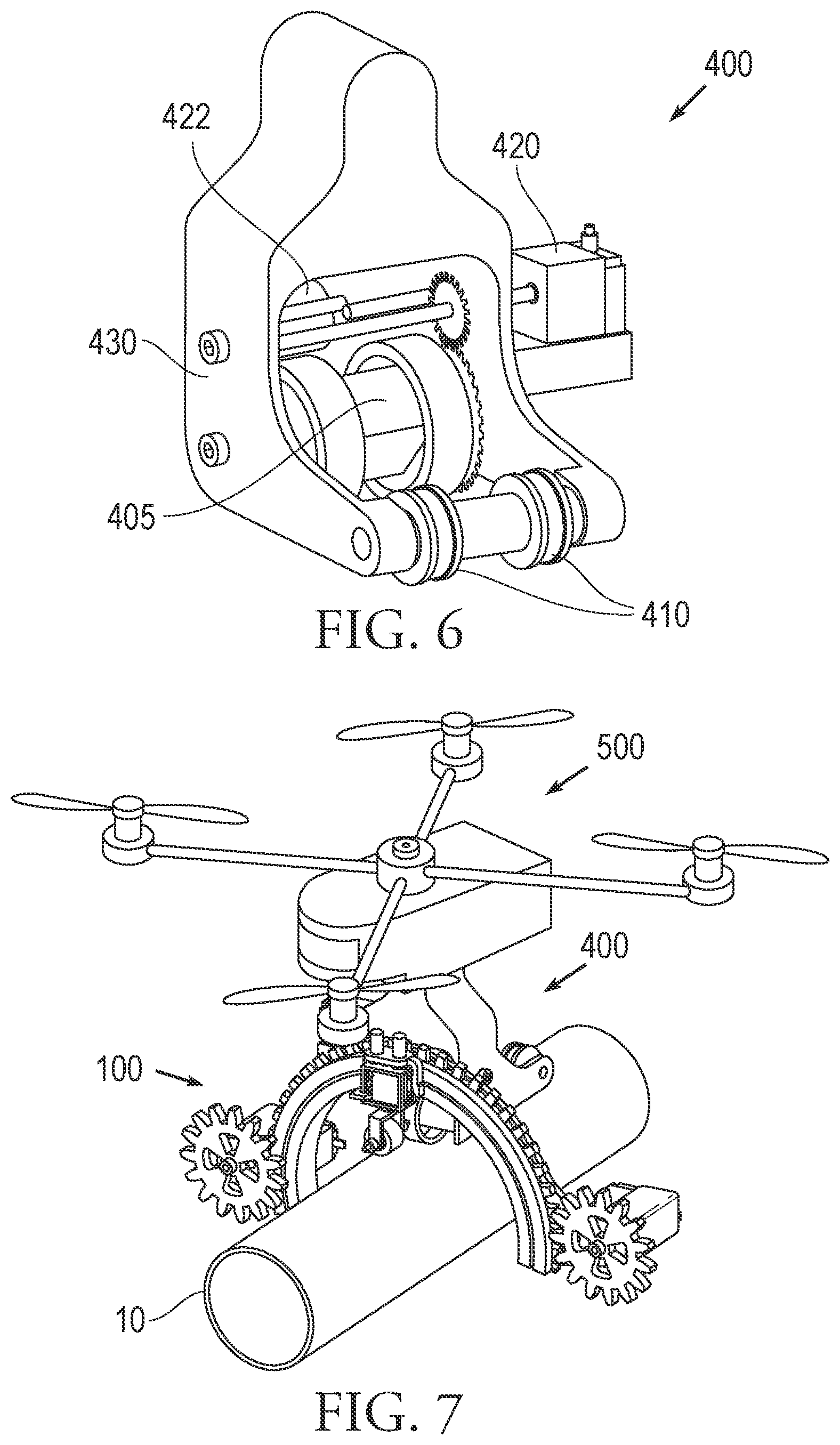 Patent US12618807 Figure 5 – Half ring gear mechanism for ultrasound inspection
