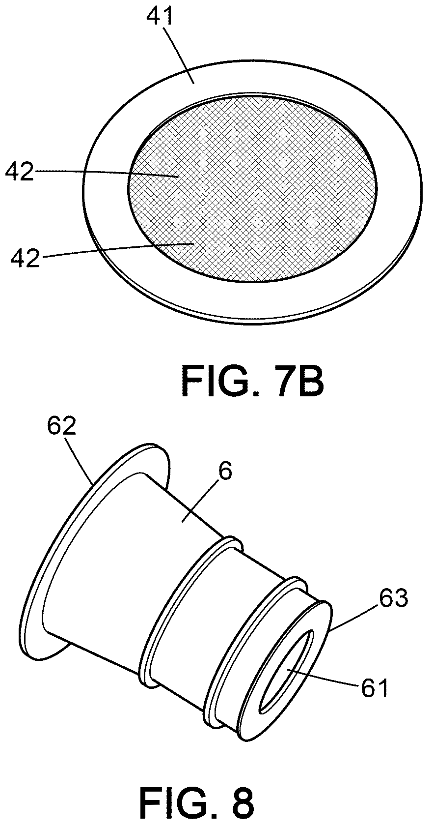 Patent US12618820 Figure 8 – Container for determining the quantity of CO 2 absorbed and/or expelled by a sample of matter over time