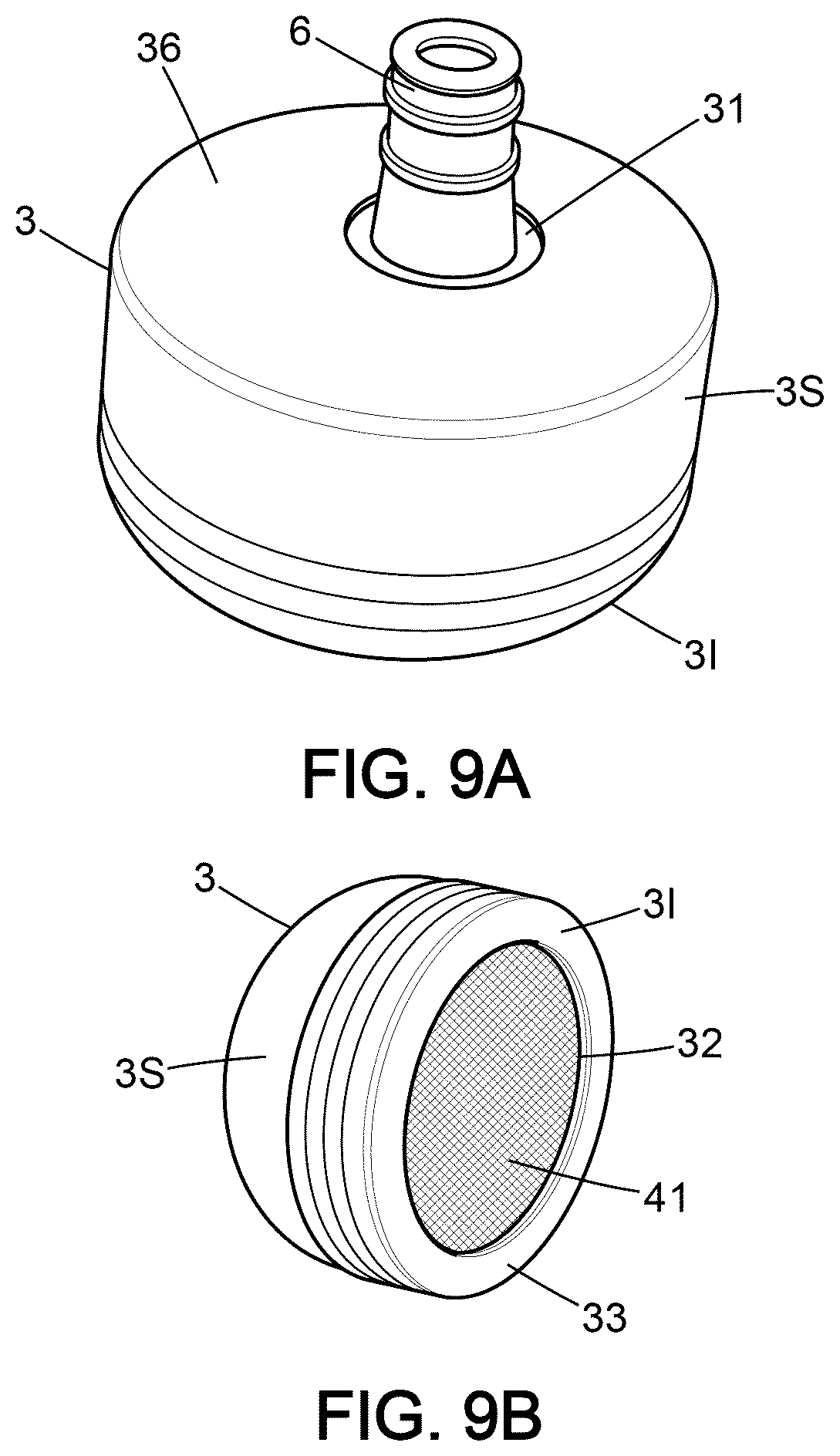 Patent US12618820 Figure 9 – Container for determining the quantity of CO 2 absorbed and/or expelled by a sample of matter over time