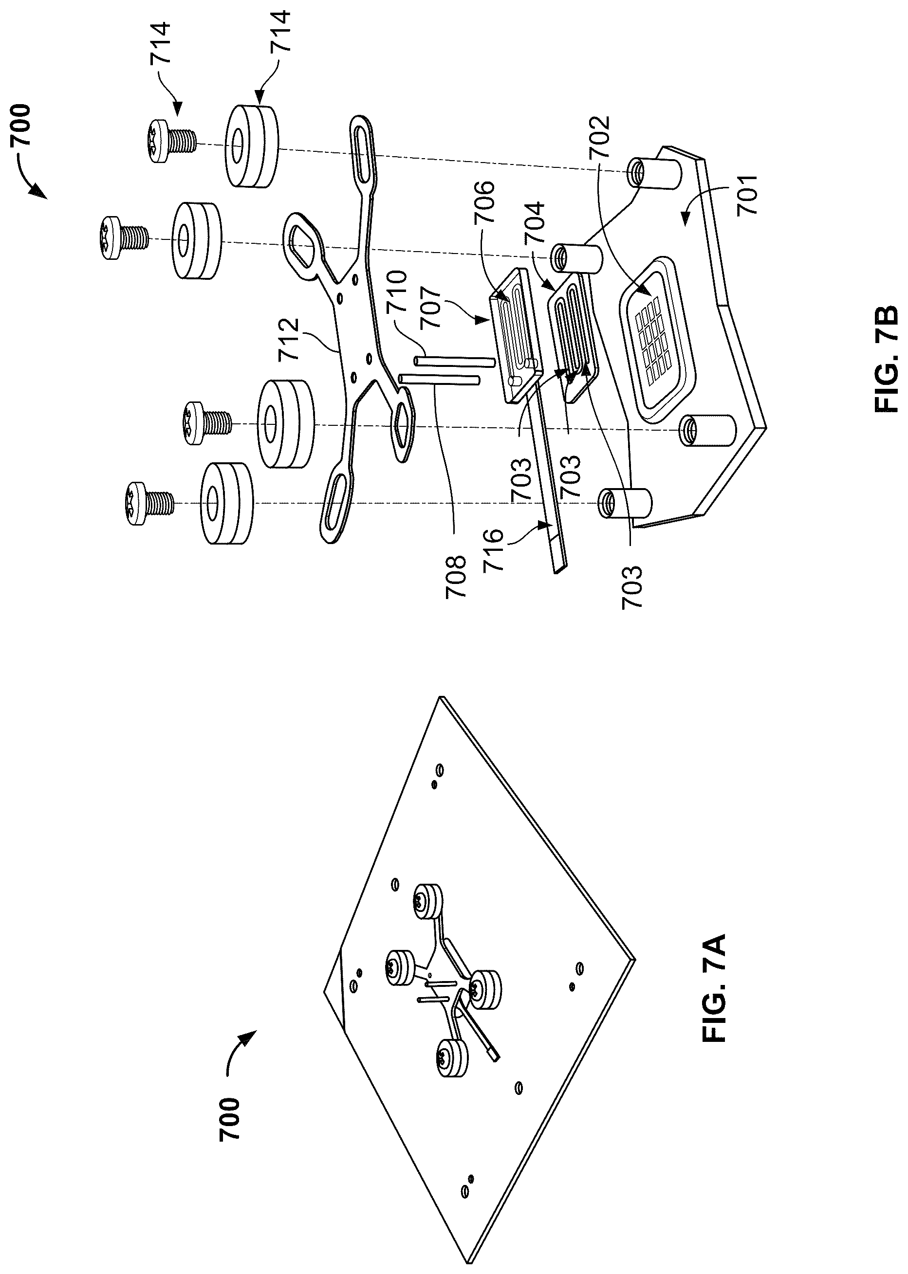 Patent US12618826 Figure 7 – Multi-chip packaging of integrated circuits and flow cells for nanopore sequencing