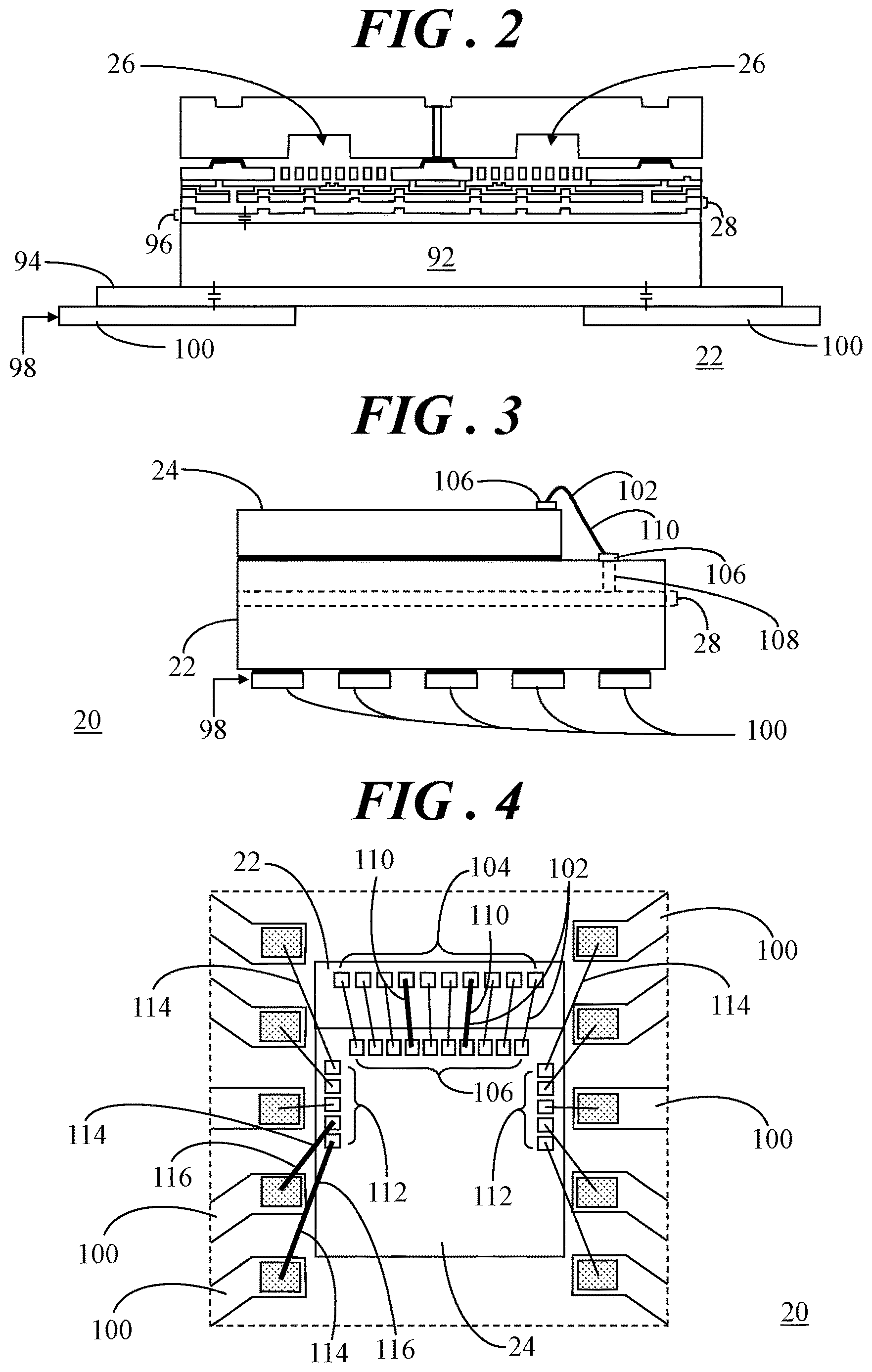 Patent US12618867 Figure 2 – Sensor package with interference reduction and method of operation