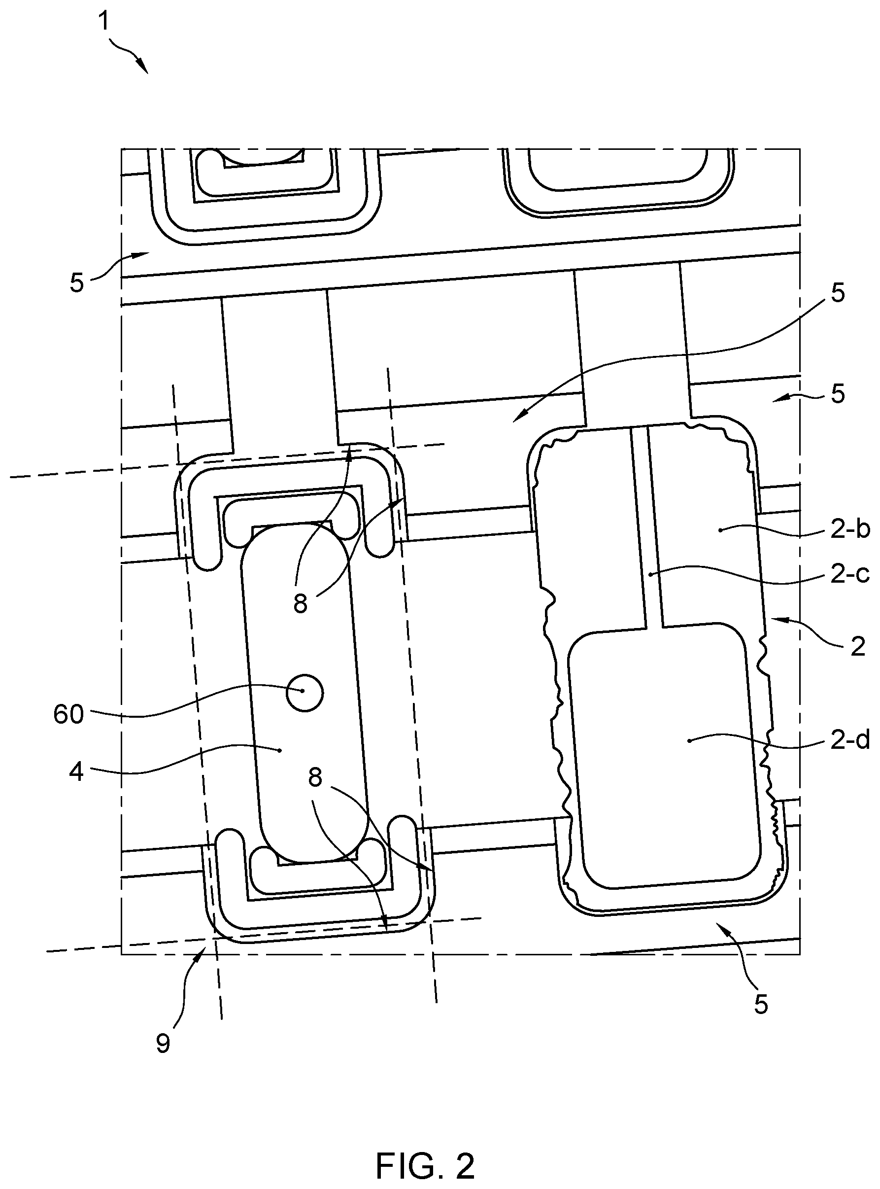 Patent US12618868 Figure 2 – Cassette for holding a probe